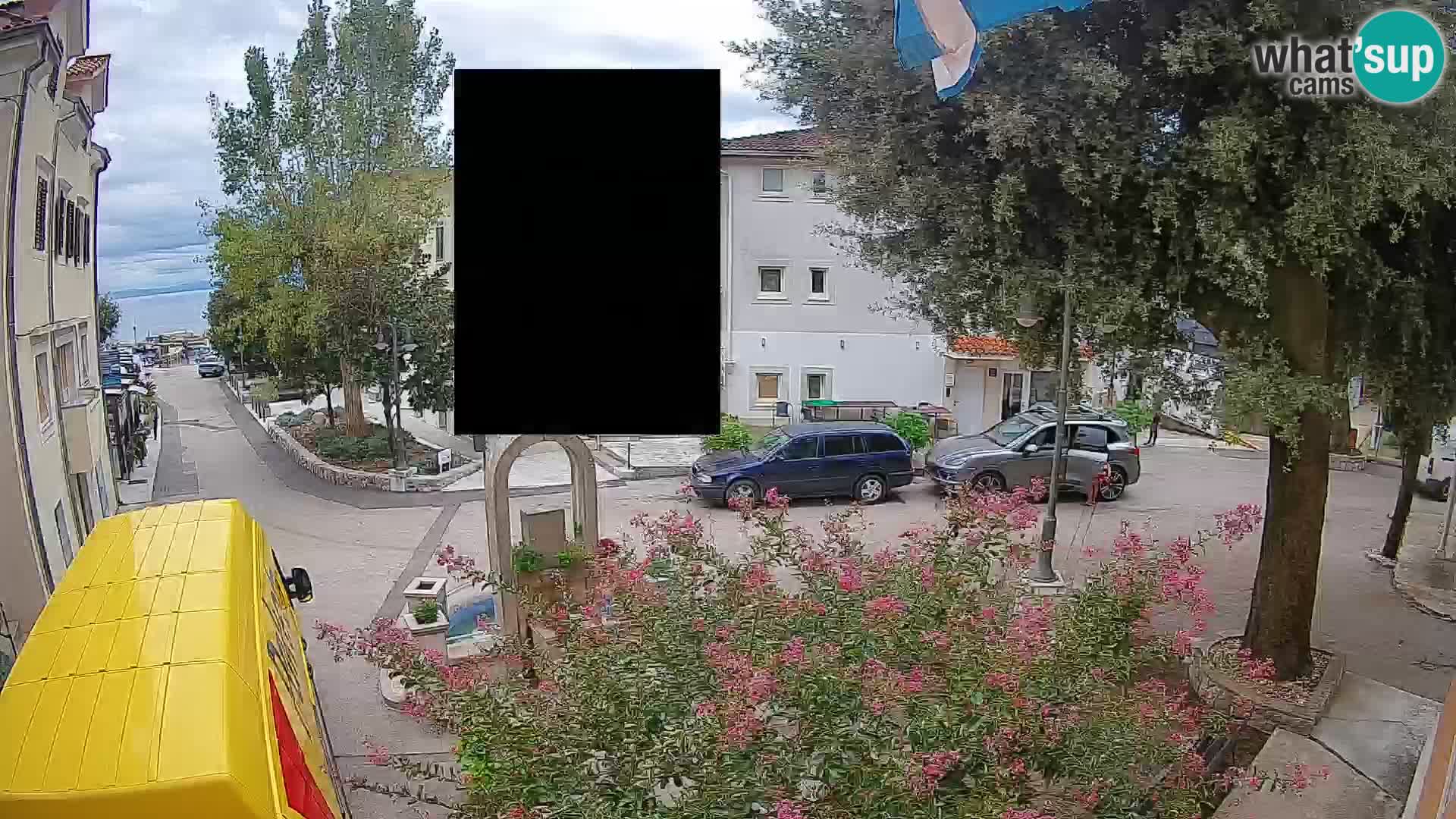 Webcam centre de Mošćenička Draga – Vue en direct du centre-ville