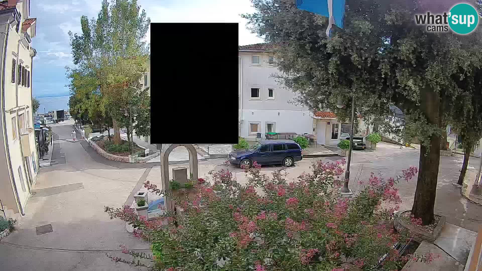 Webcam Centre de Mošćenička Draga – Vue en direct du centre-ville