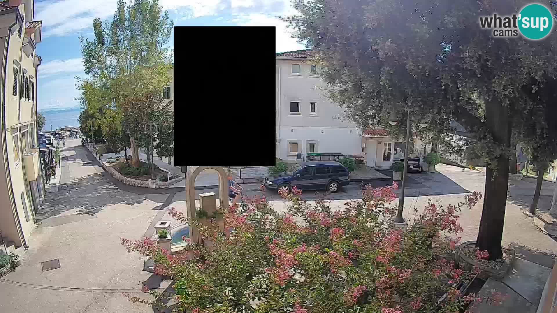 Webcam Mošćenička Draga Zentrum – Liveblick auf das Ortszentrum