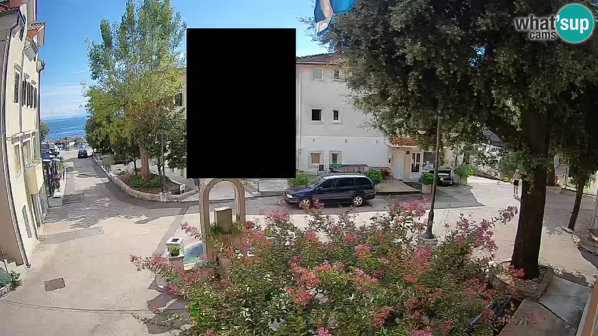 Webcam Mošćenička Draga Zentrum – Liveblick auf das Ortszentrum