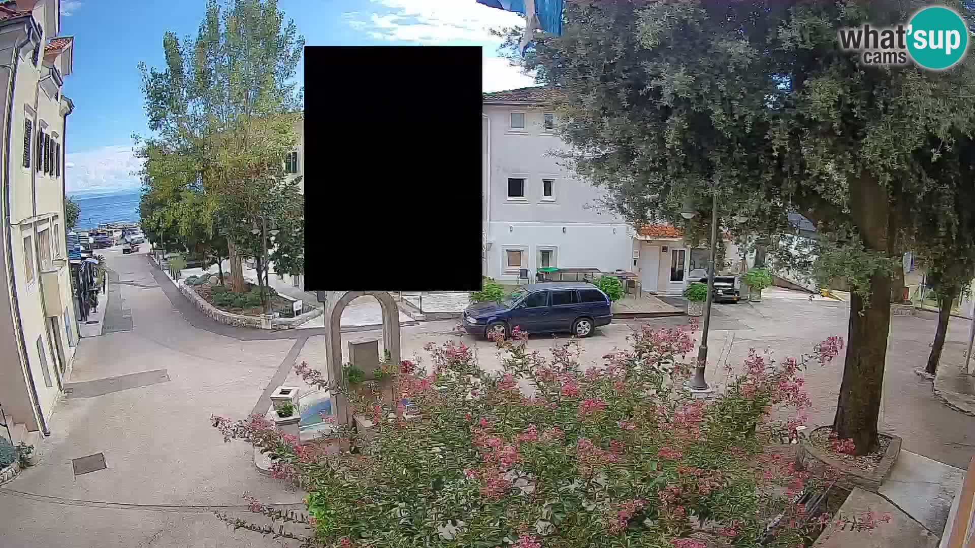Webcam Centre de Mošćenička Draga – Vue en direct du centre-ville
