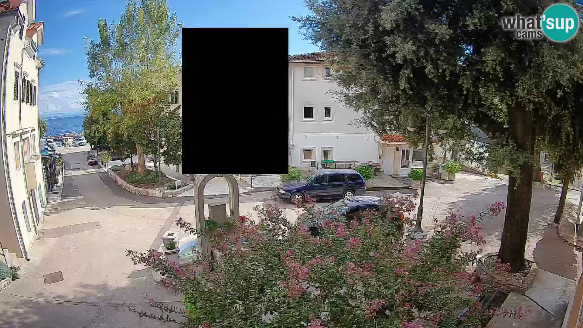 Webcam Centre de Mošćenička Draga – Vue en direct du centre-ville