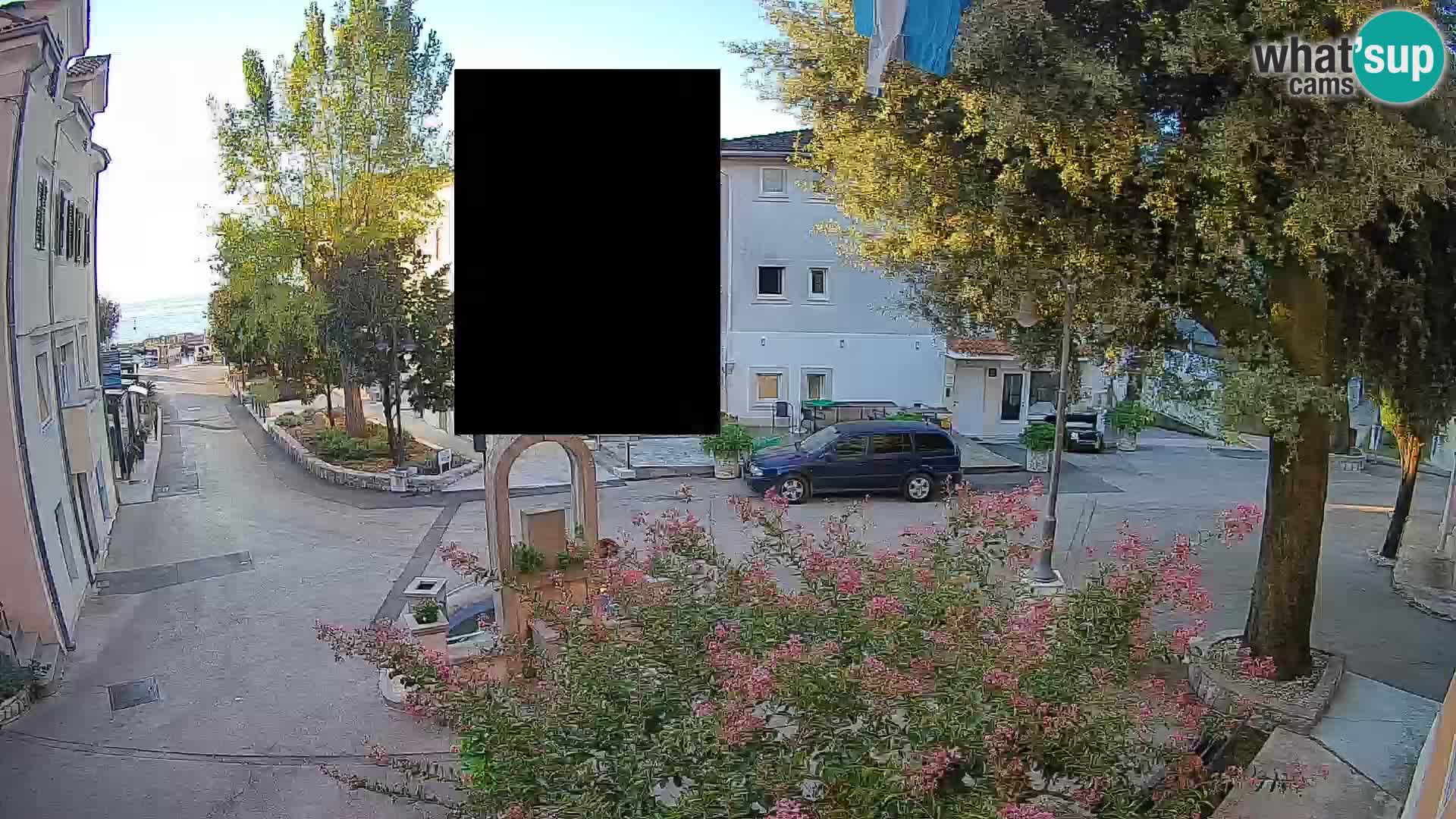 Webcam Mošćenička Draga Center – Live View of the Town Center