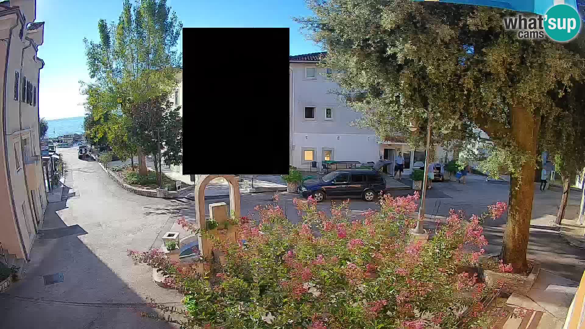 Webcam Centre de Mošćenička Draga – Vue en direct du centre-ville