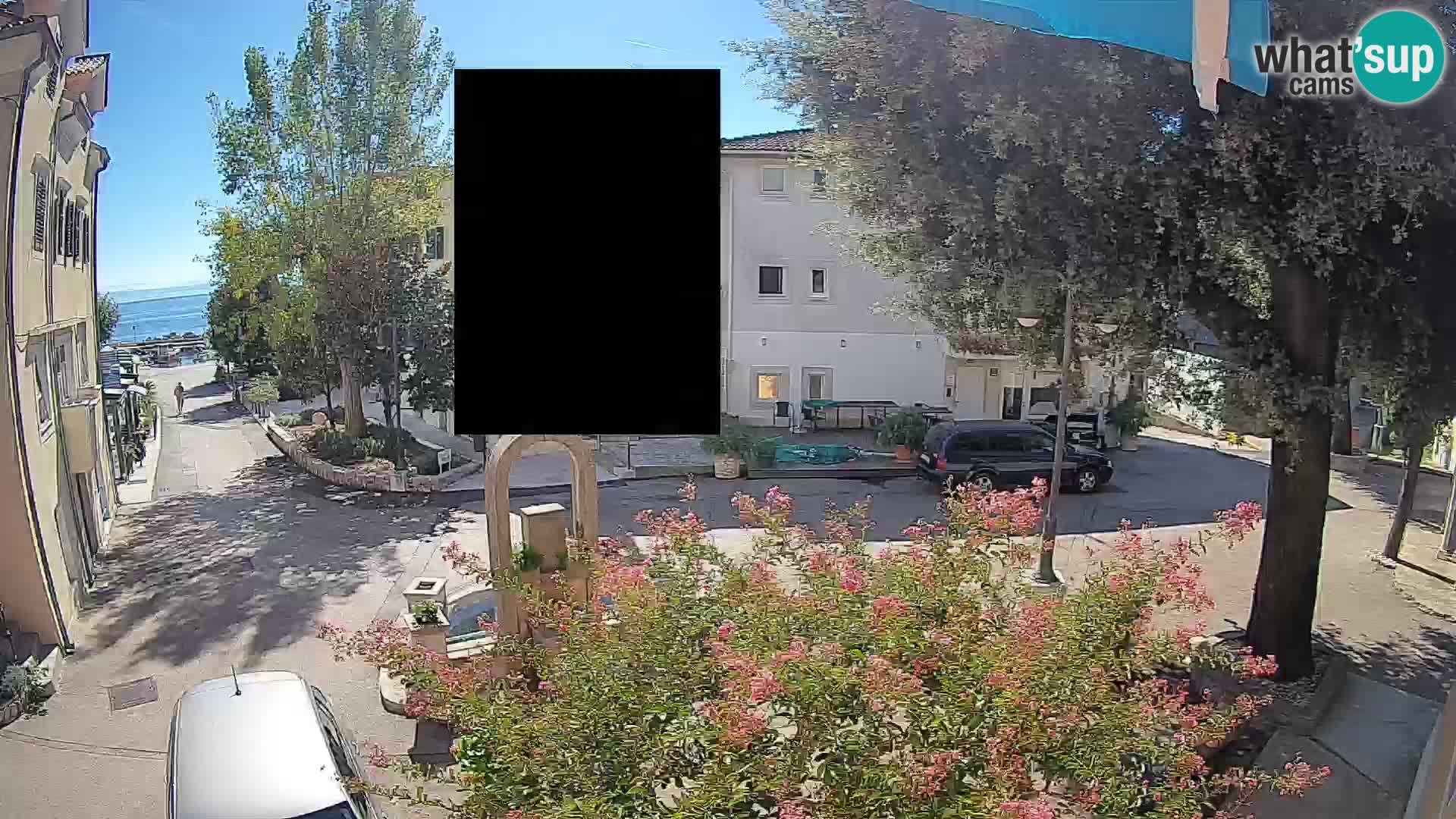 Webcam Centro Draga di Moschiena – Vista live sul centro