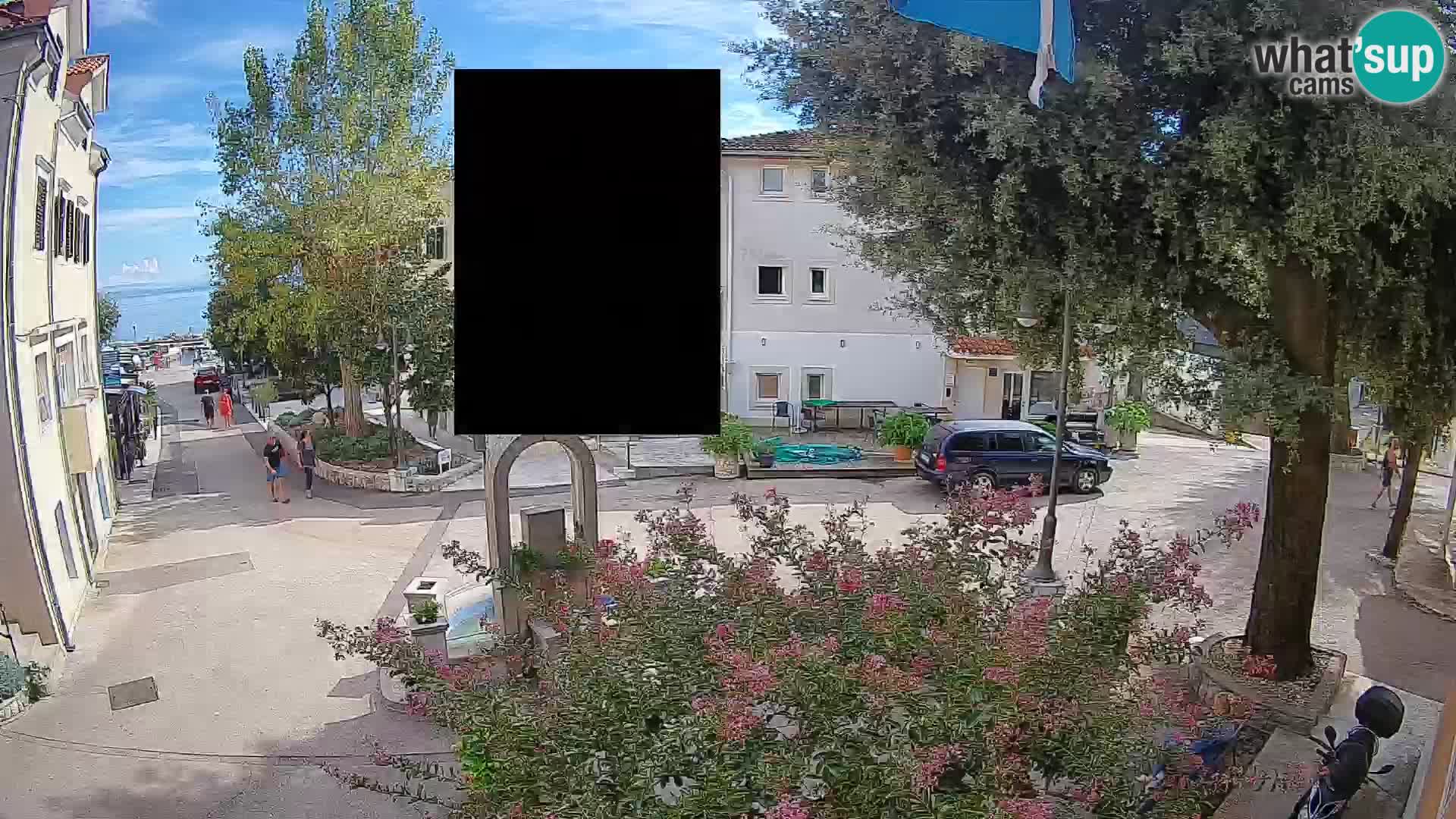Webcam Centro Draga di Moschiena – Vista live sul centro