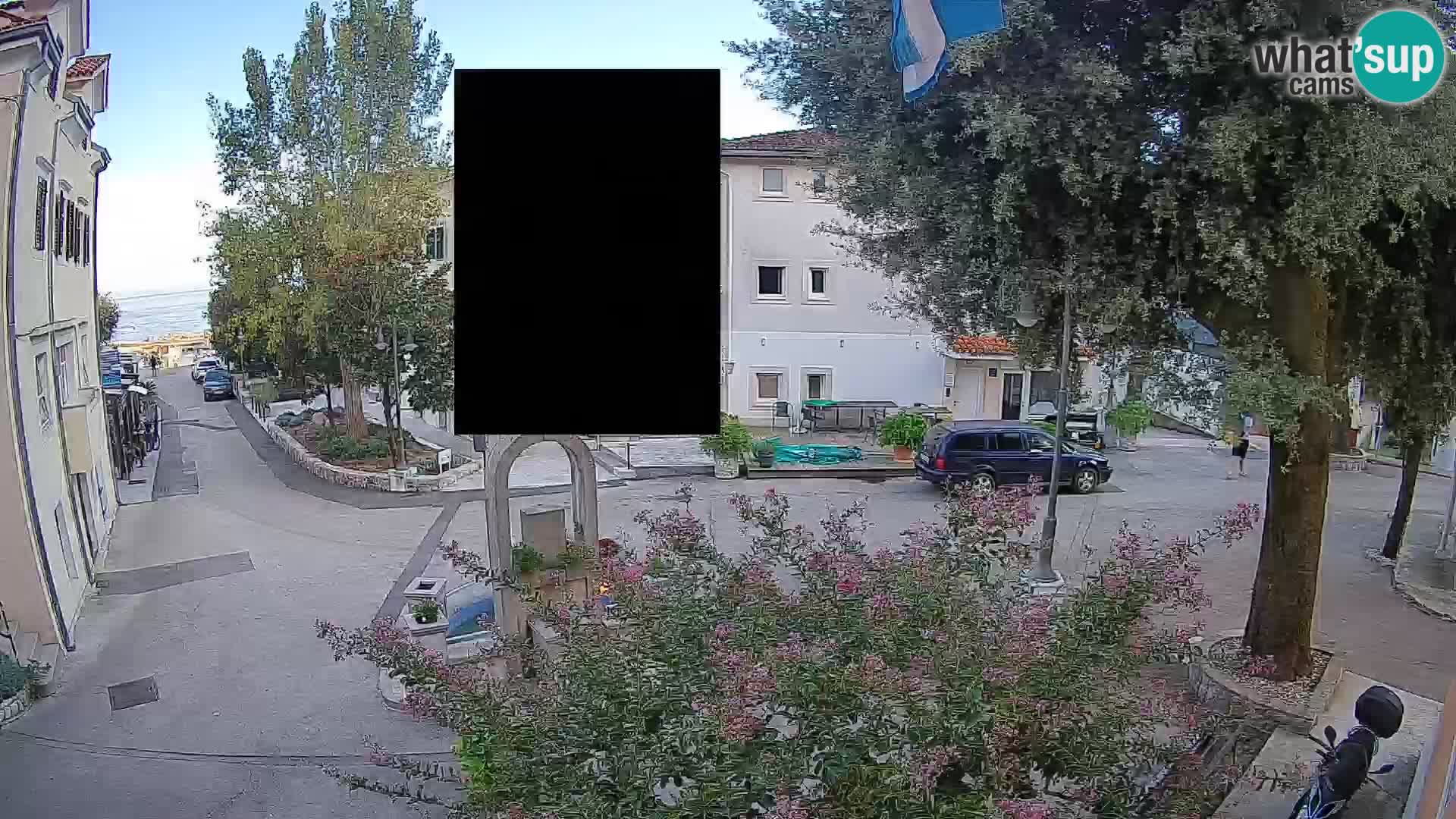 Webcam Centre de Mošćenička Draga – Vue en direct du centre-ville
