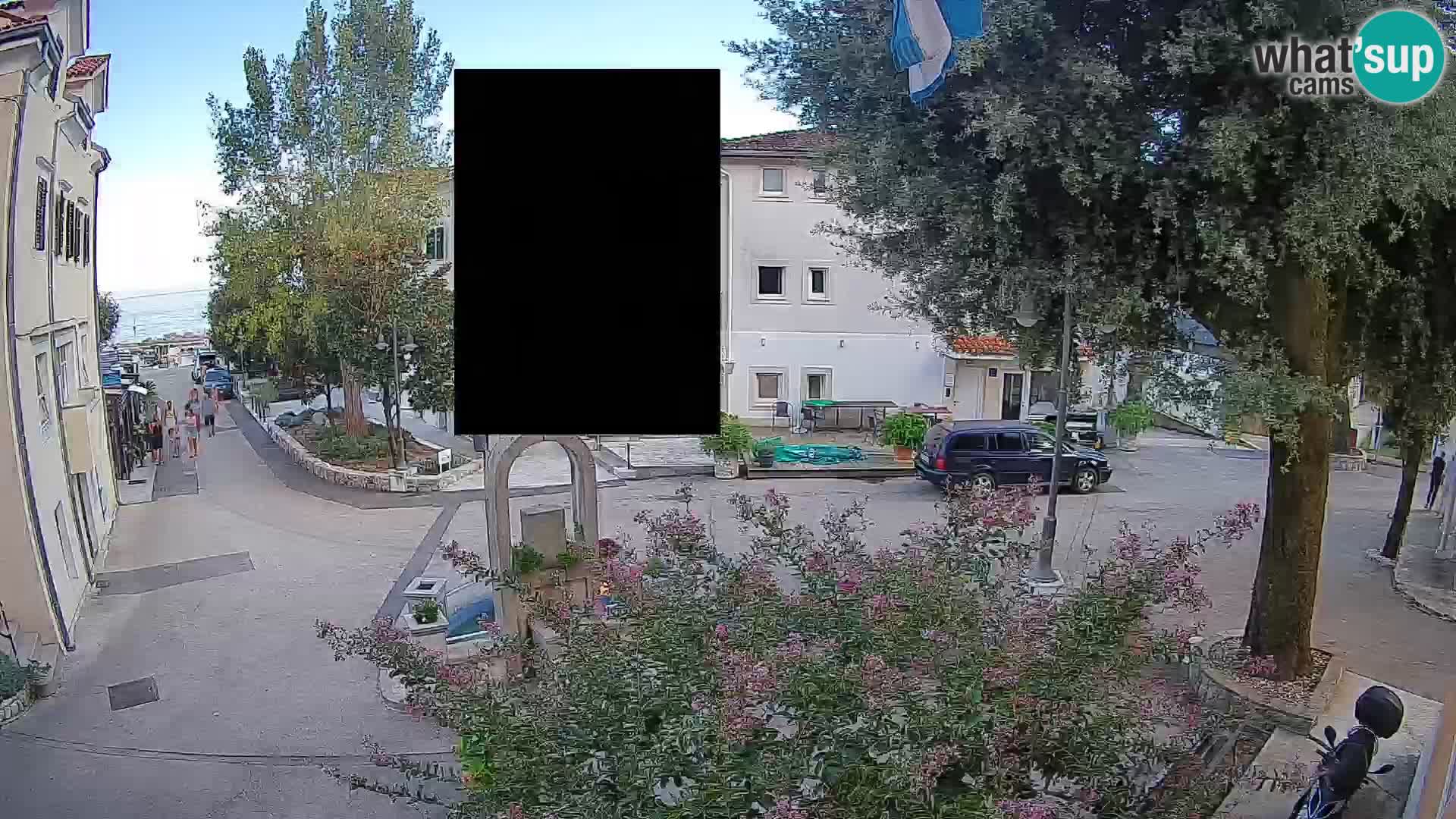 Webcam Mošćenička Draga Center – Live View of the Town Center