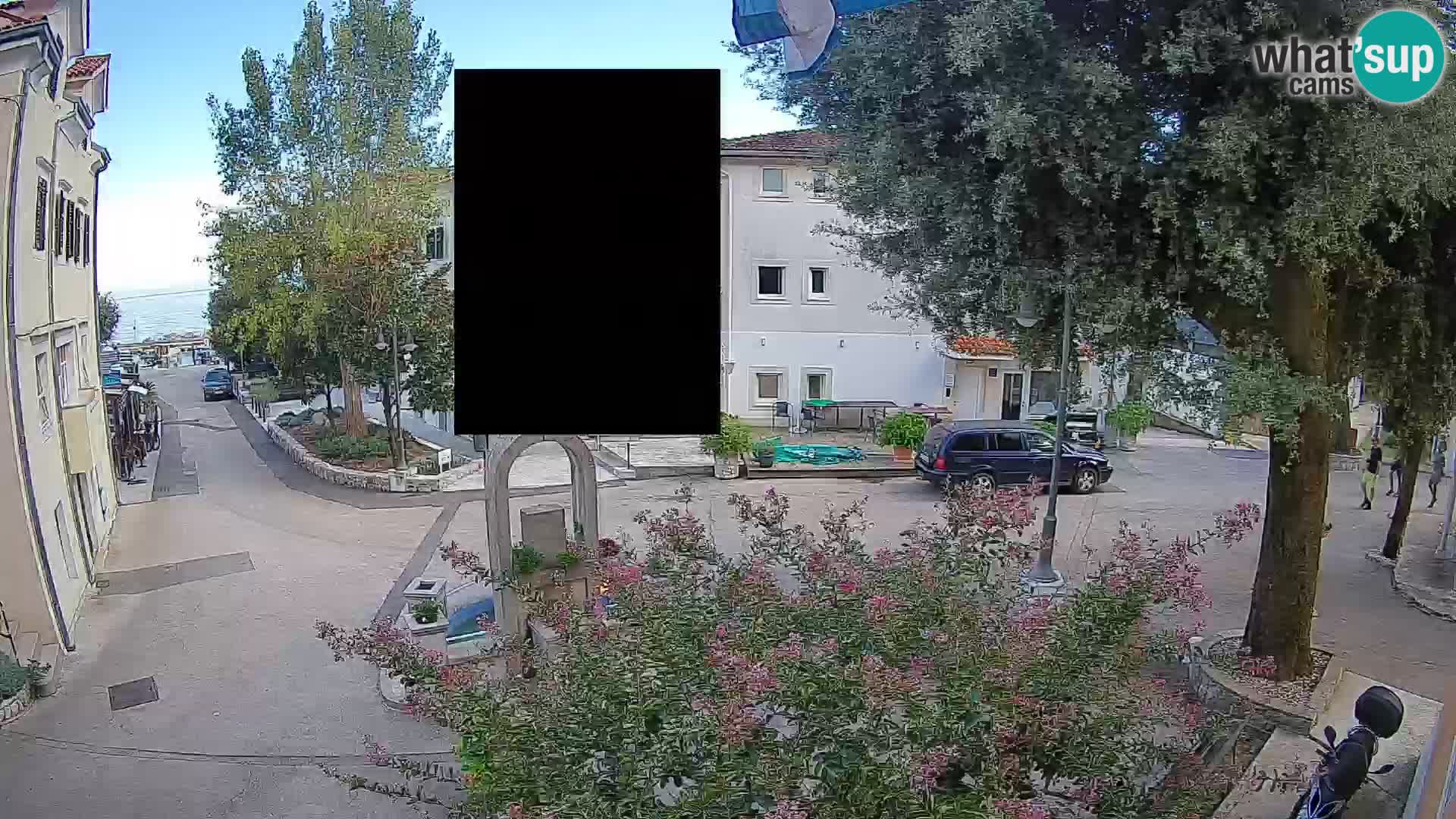 Webcam Centre de Mošćenička Draga – Vue en direct du centre-ville