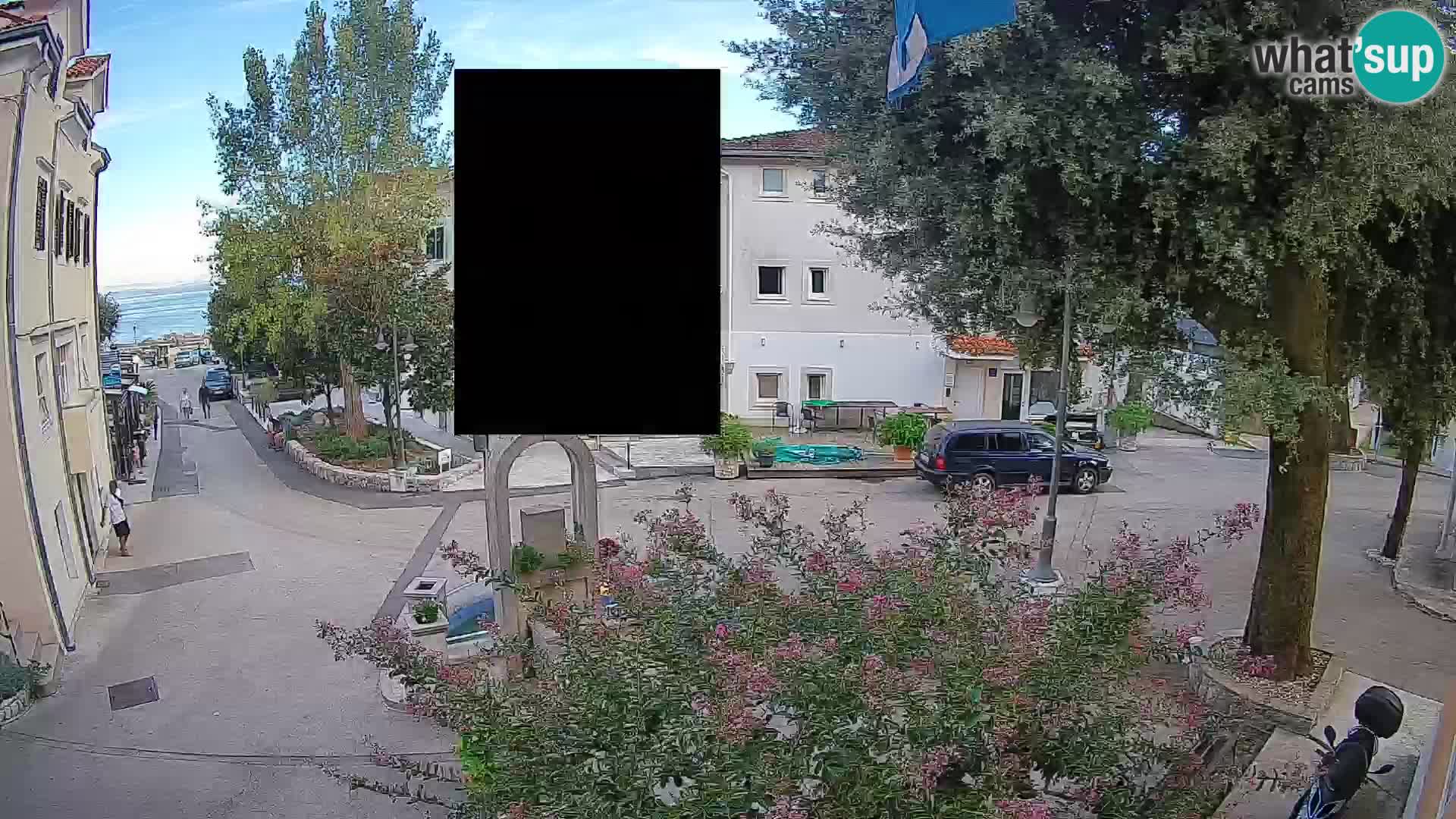 Webcam centre de Mošćenička Draga – Vue en direct du centre-ville