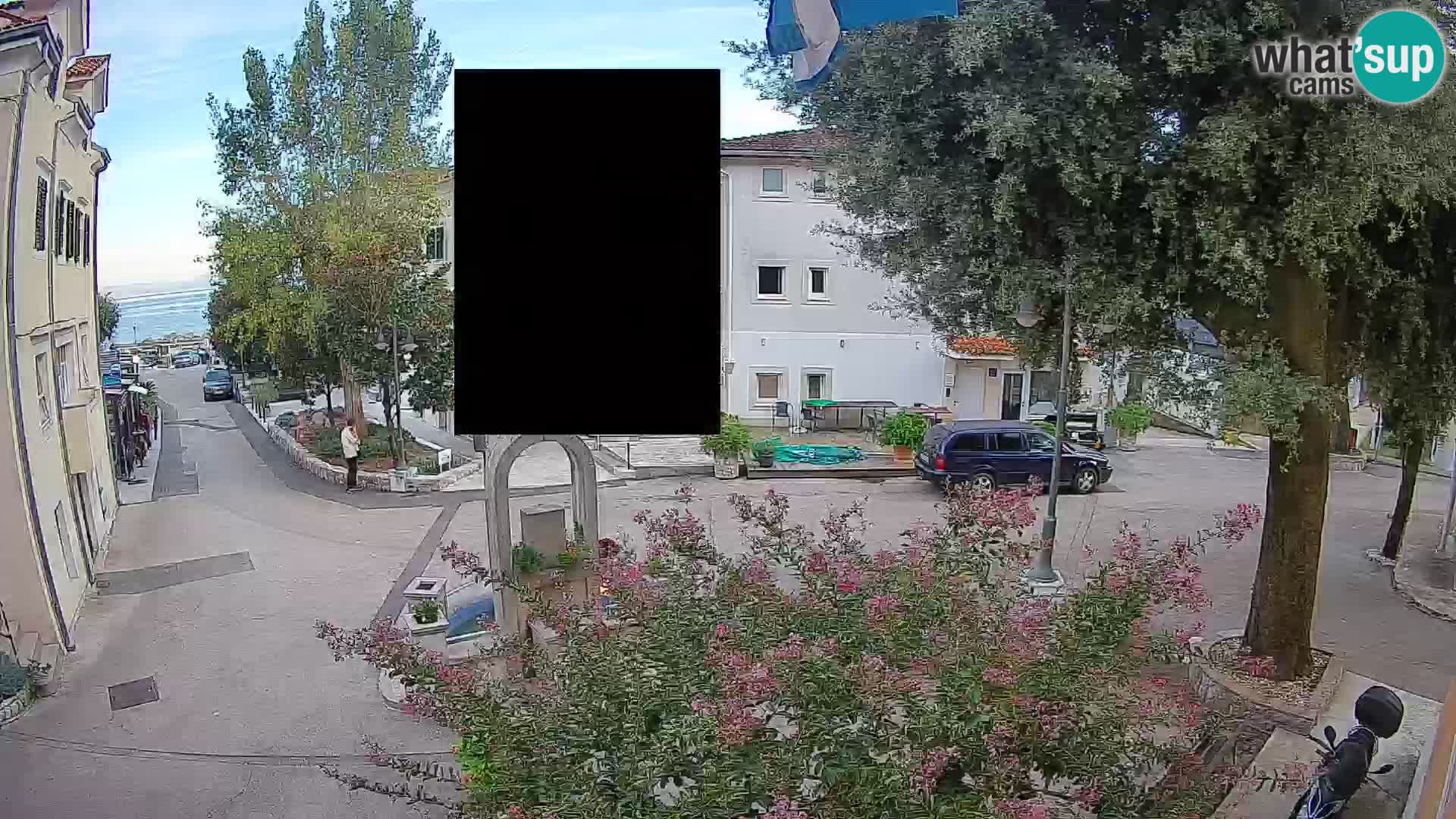 Webcam Mošćenička Draga Center – Live View of the Town Center