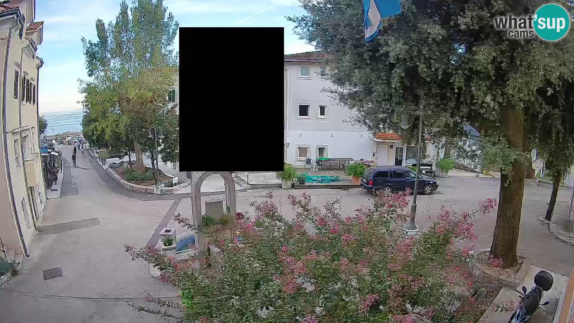 Webcam Centre de Mošćenička Draga – Vue en direct du centre-ville