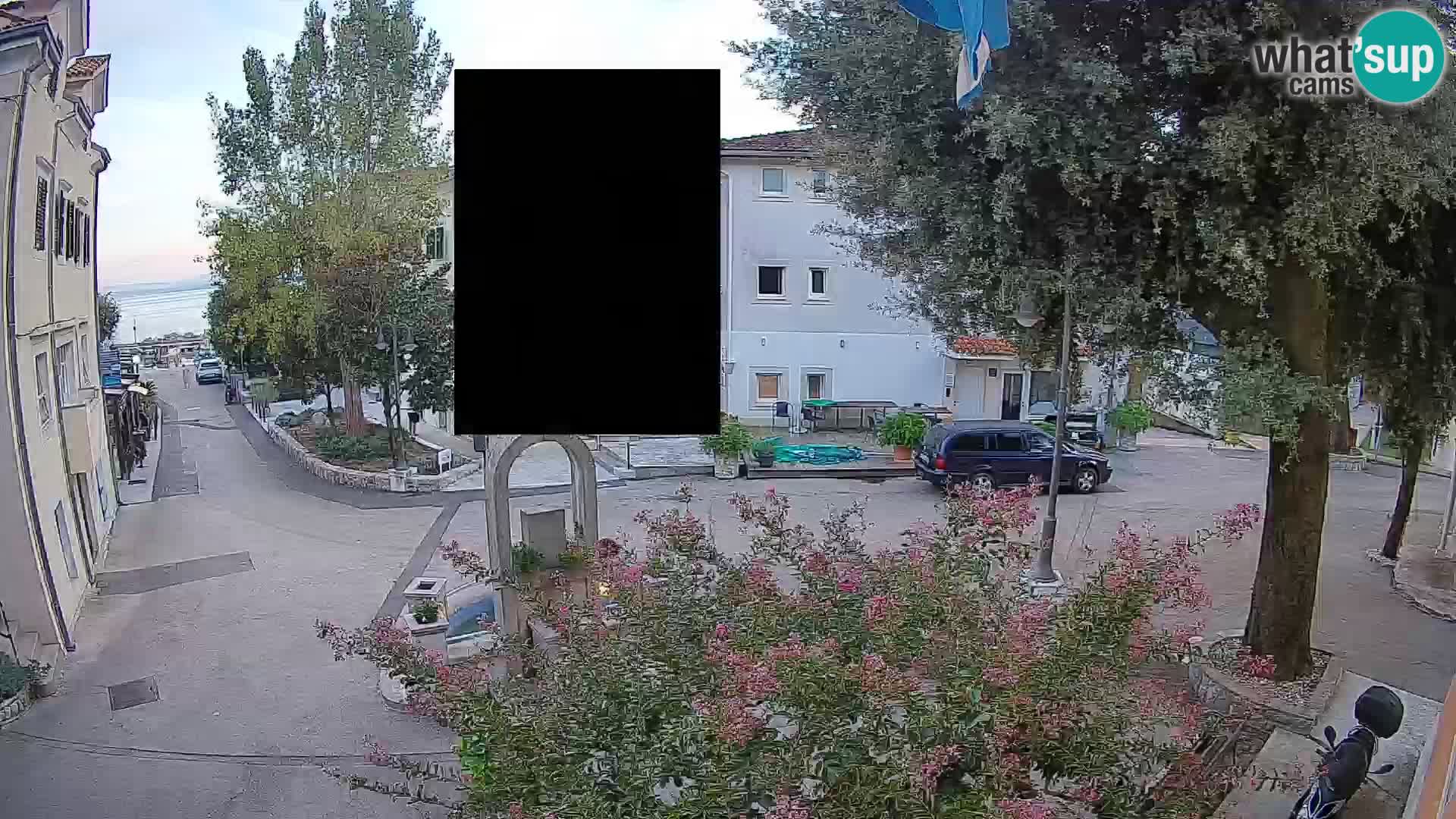 Webcam Centre de Mošćenička Draga – Vue en direct du centre-ville