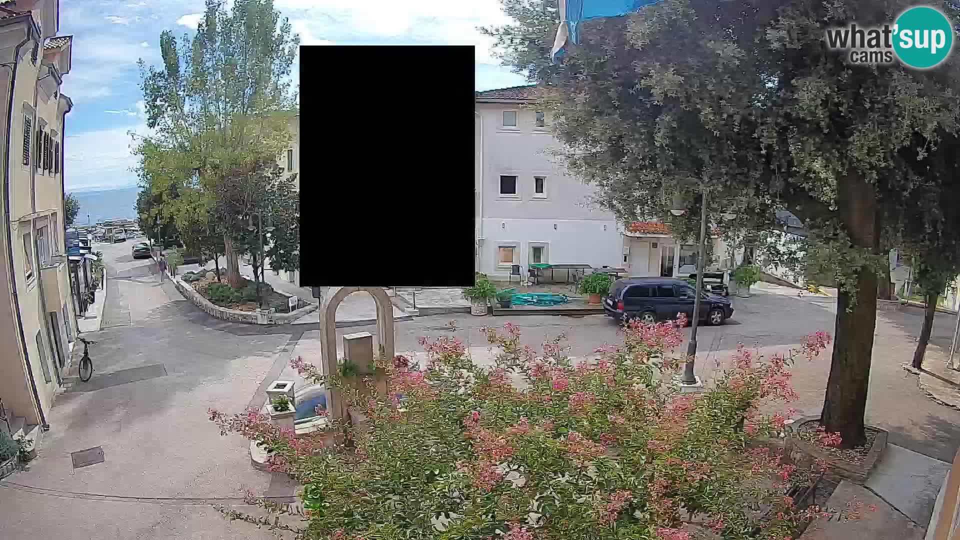 Webcam centre de Mošćenička Draga – Vue en direct du centre-ville