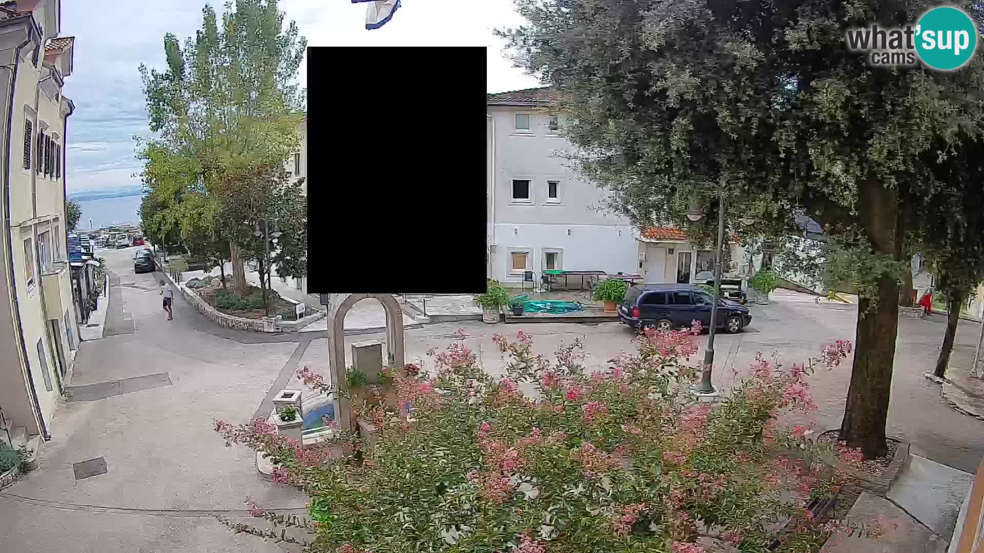 Webcam Mošćenička Draga Zentrum – Liveblick auf das Ortszentrum
