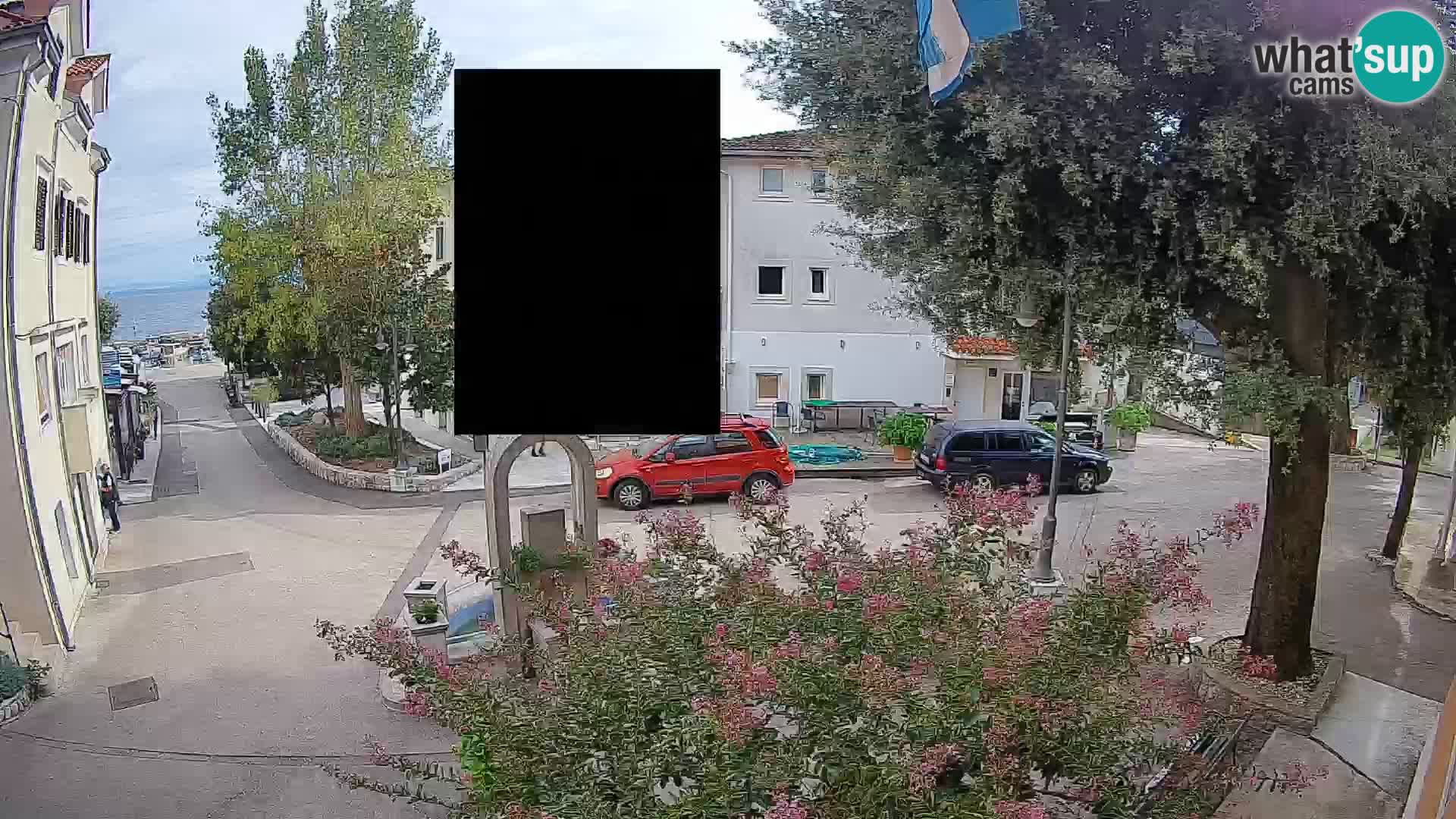 Webcam Centre de Mošćenička Draga – Vue en direct du centre-ville