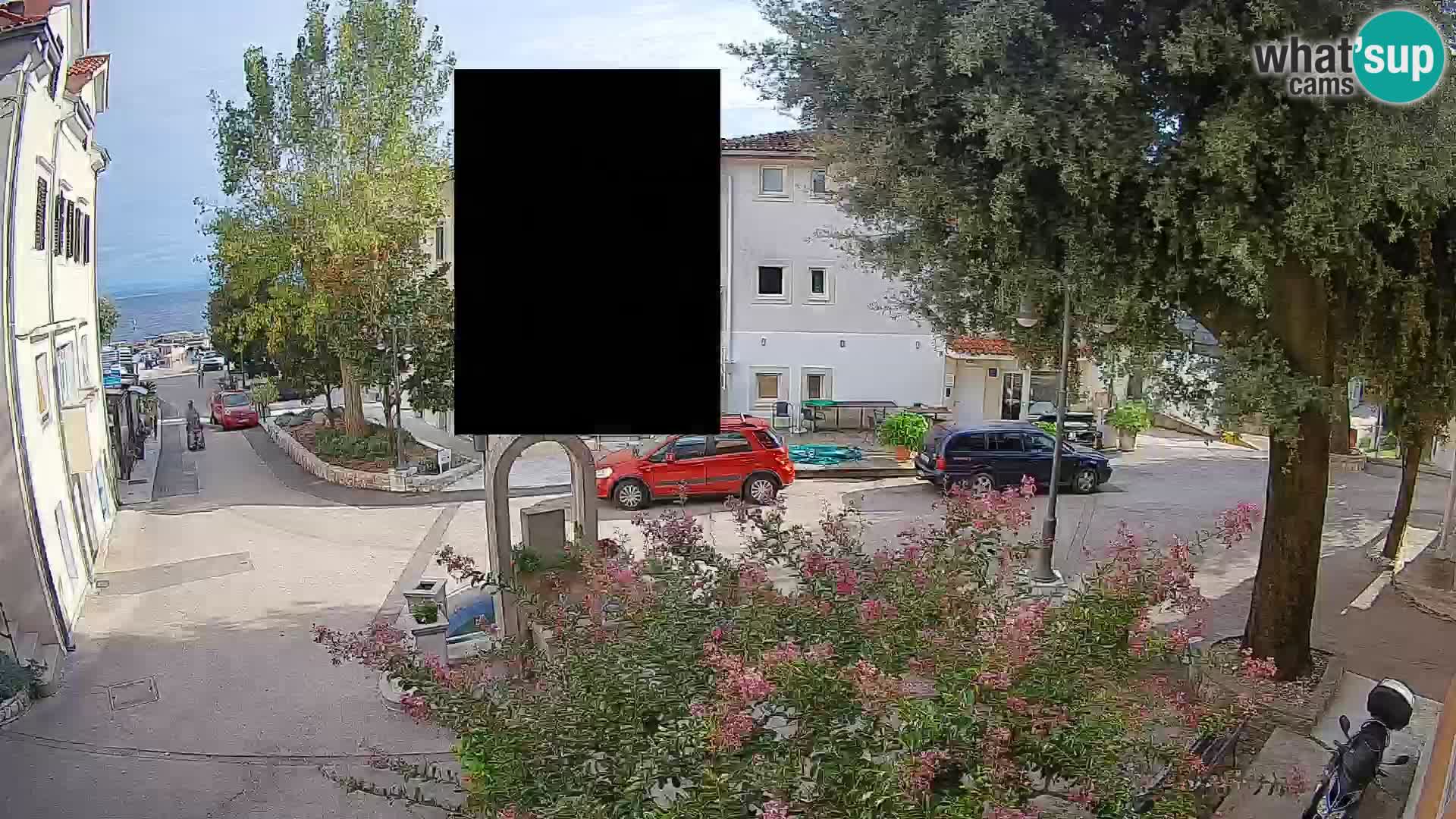 Webcam Centre de Mošćenička Draga – Vue en direct du centre-ville