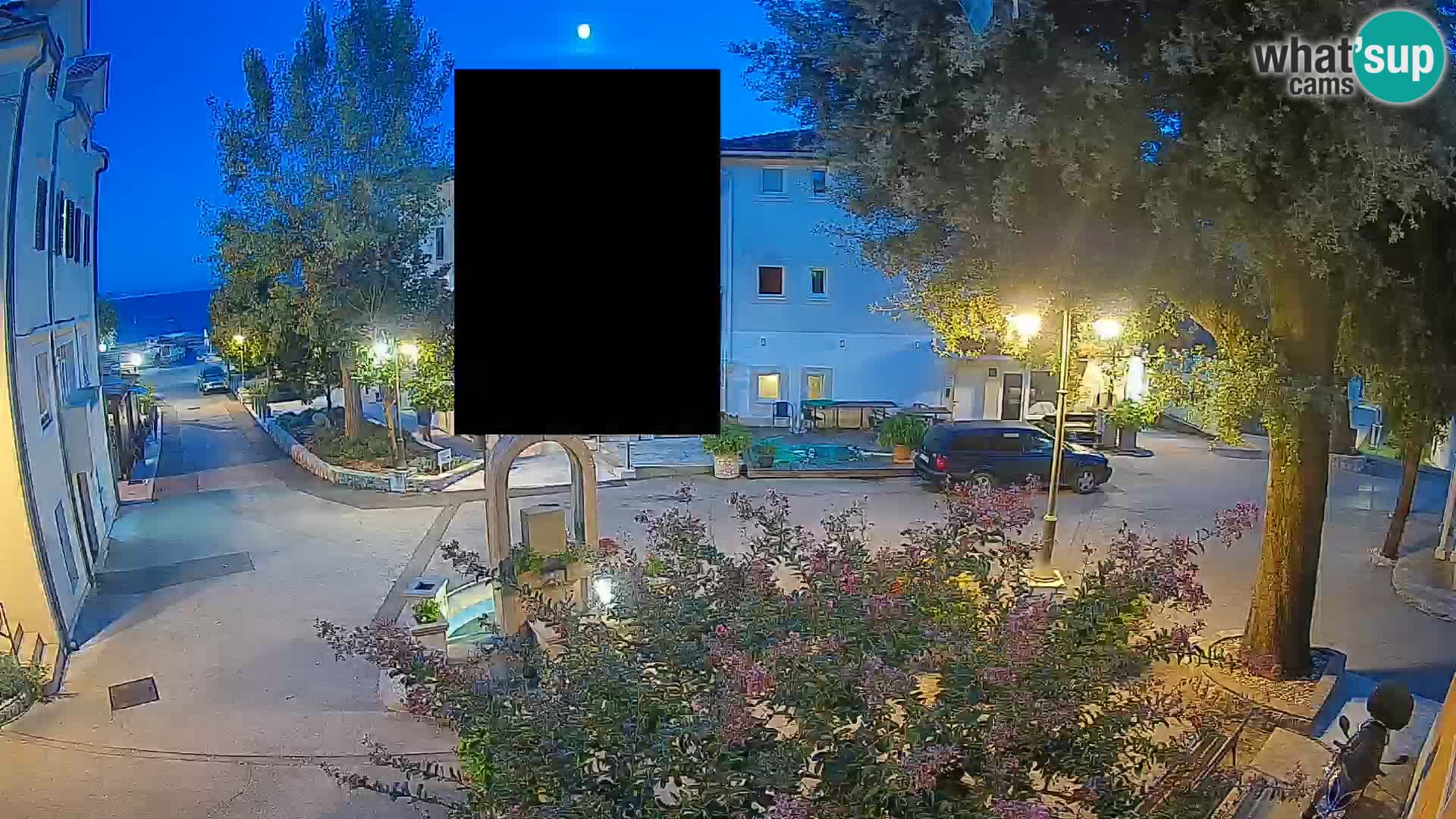 Webcam Mošćenička Draga Center – Live View of the Town Center