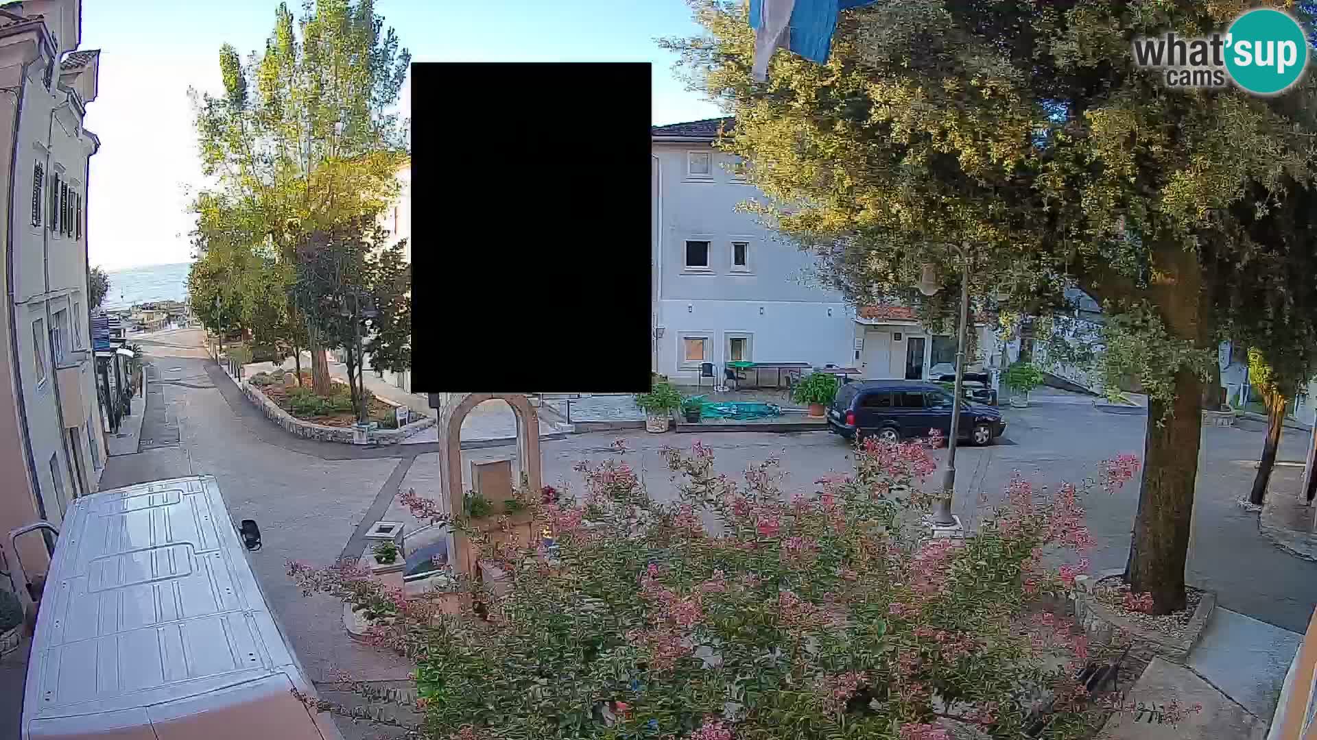 Webcam centre de Mošćenička Draga – Vue en direct du centre-ville