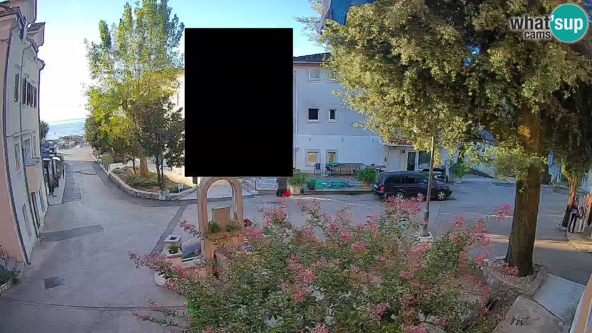 Webcam centre de Mošćenička Draga – Vue en direct du centre-ville