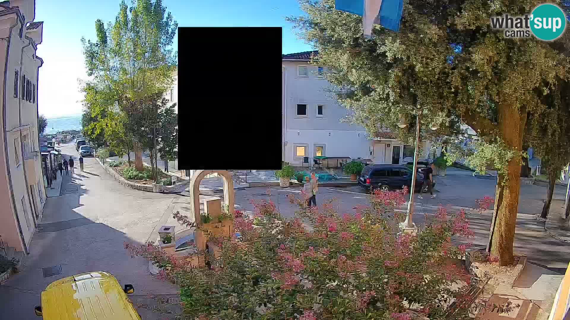 Webcam Mošćenička Draga Center – Live View of the Town Center