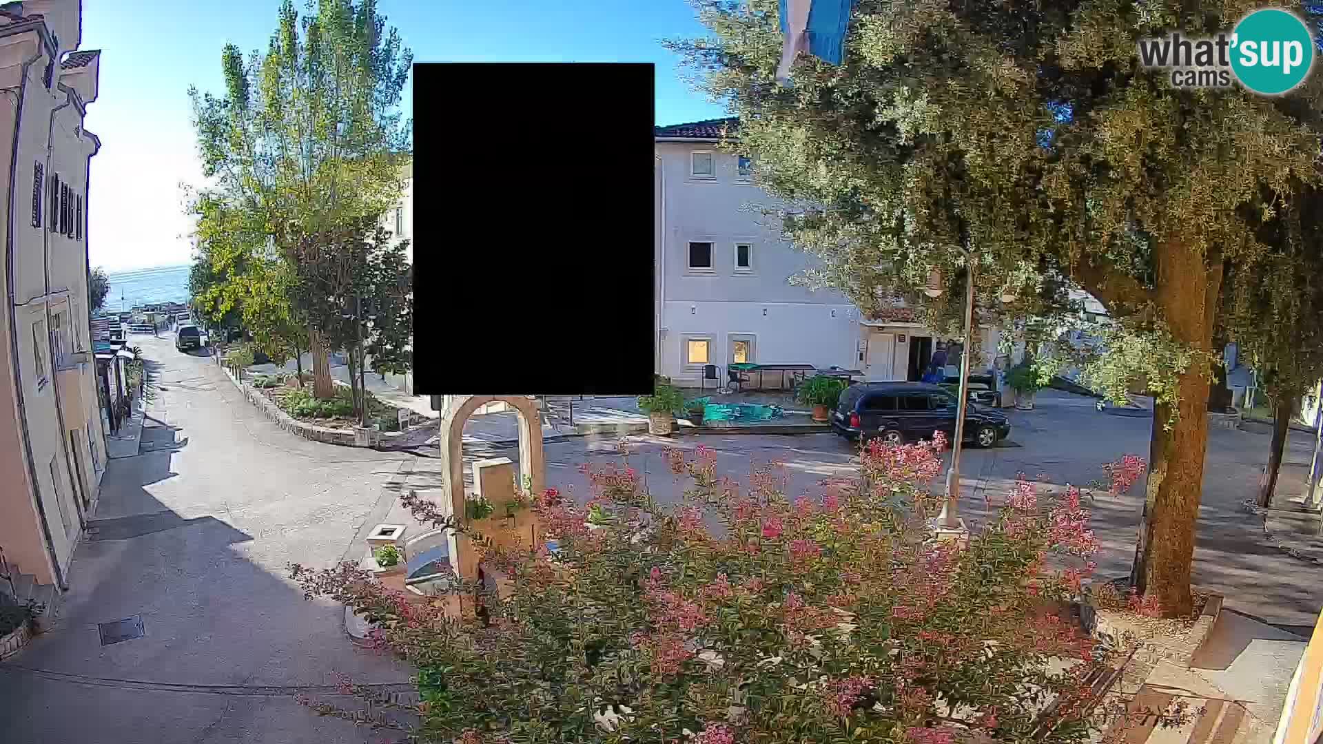 Webcam Centro Draga di Moschiena – Vista live sul centro