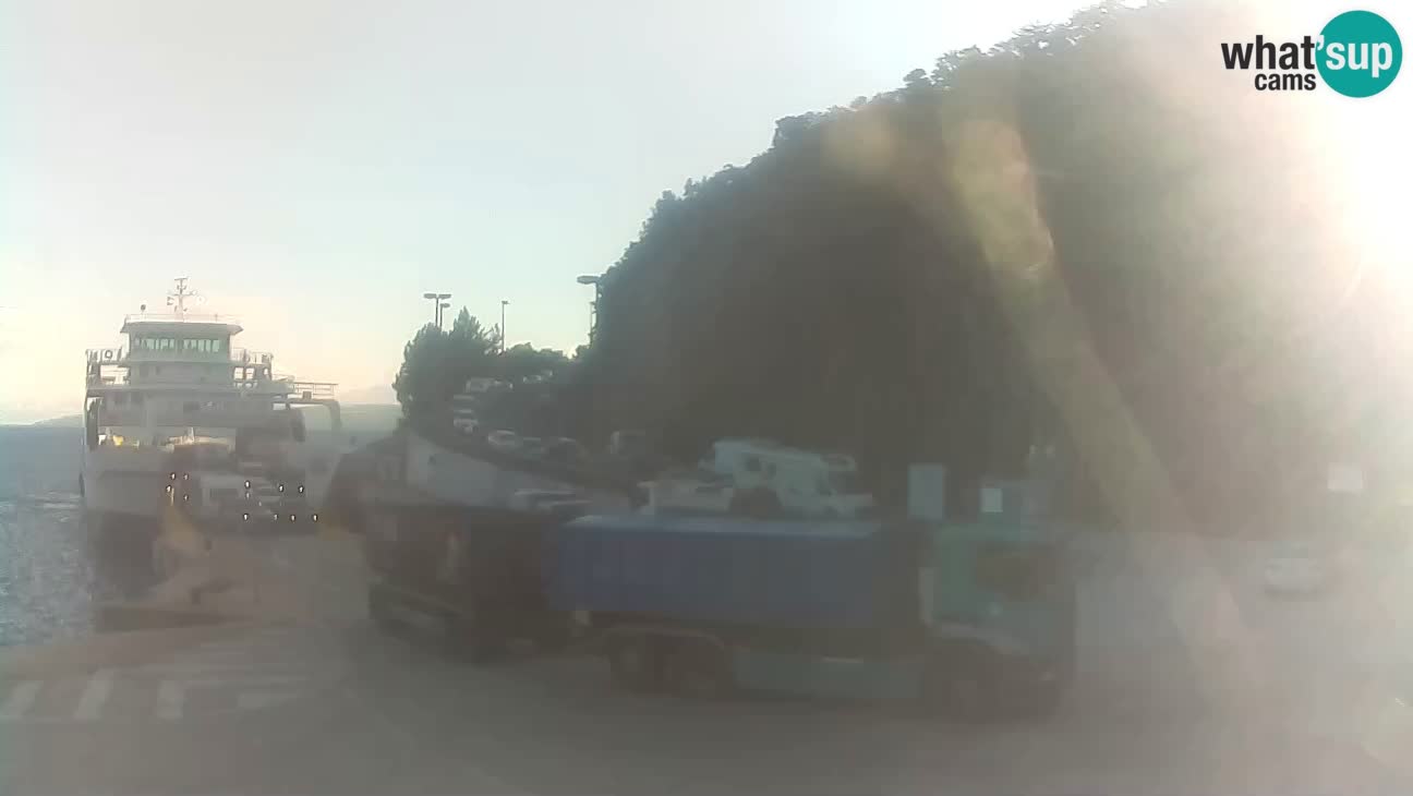 Webcam isola di Cherso – Porto traghetto Merag – Veglia