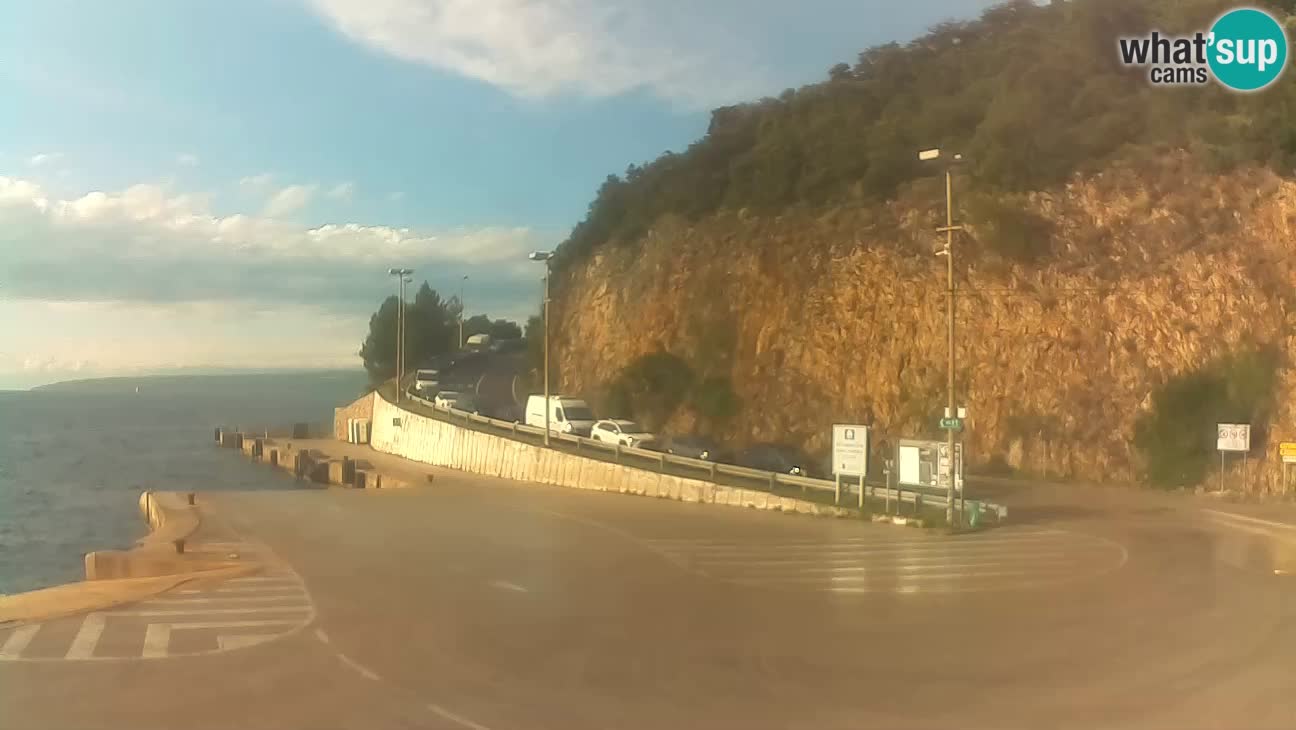 Île de Cres Webcam – port de ferry Merag – Krk