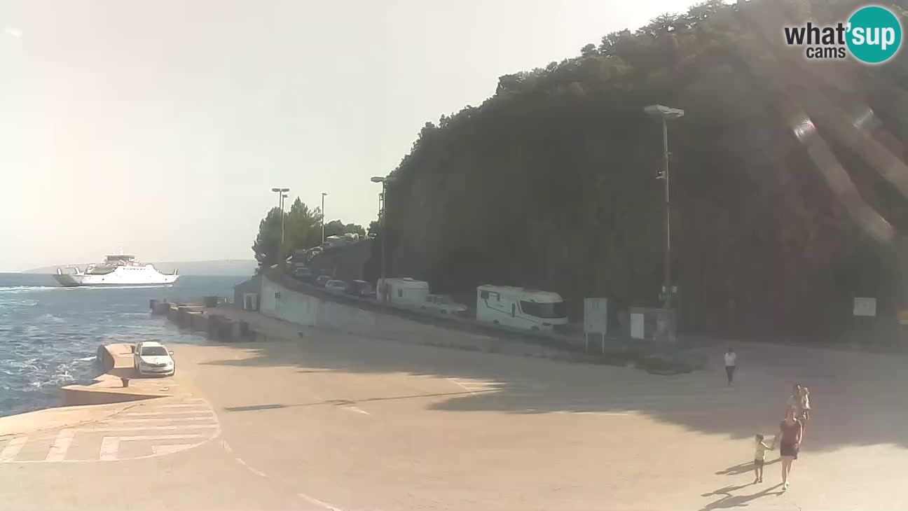Île de Cres Webcam – port de ferry Merag – Krk