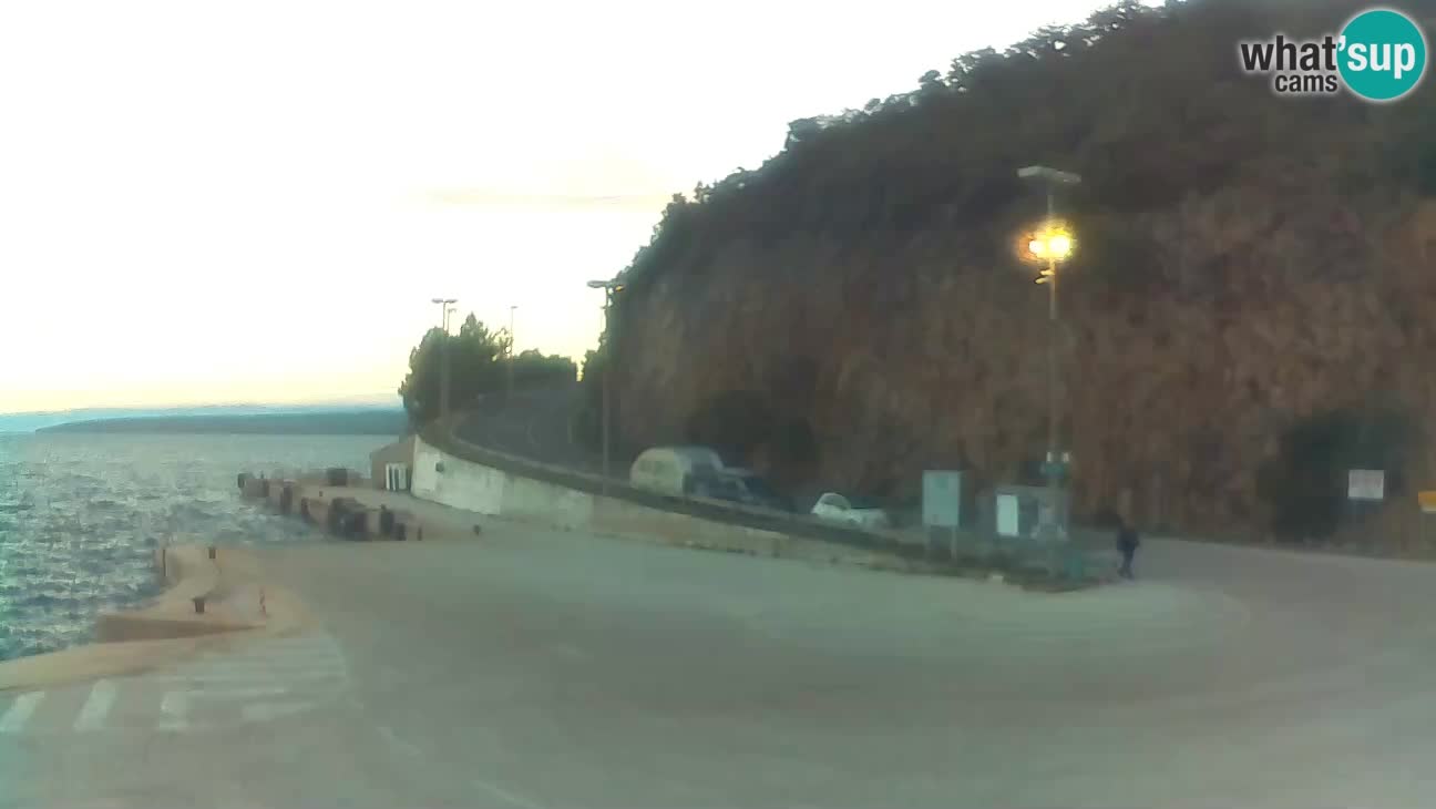 Webcam Cres – Ferry port Merag – Krk on Cres island