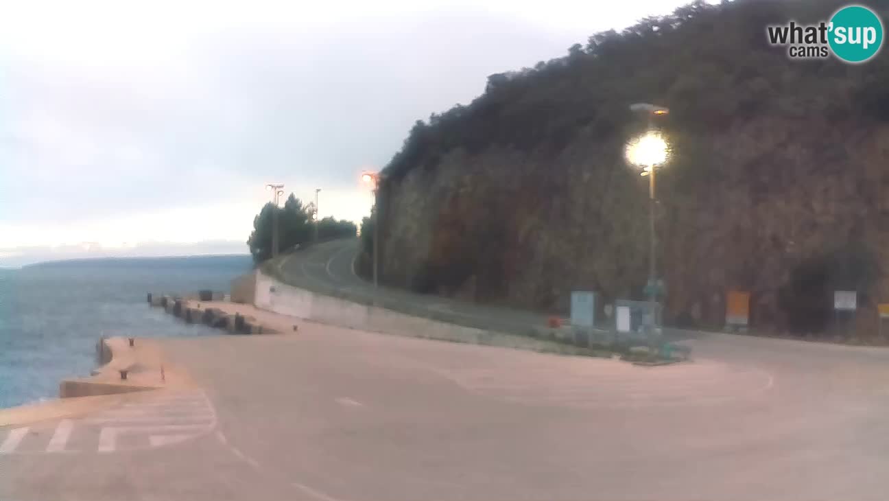 Webcam isla de Cres – puerto del transbordador Merag – Krk