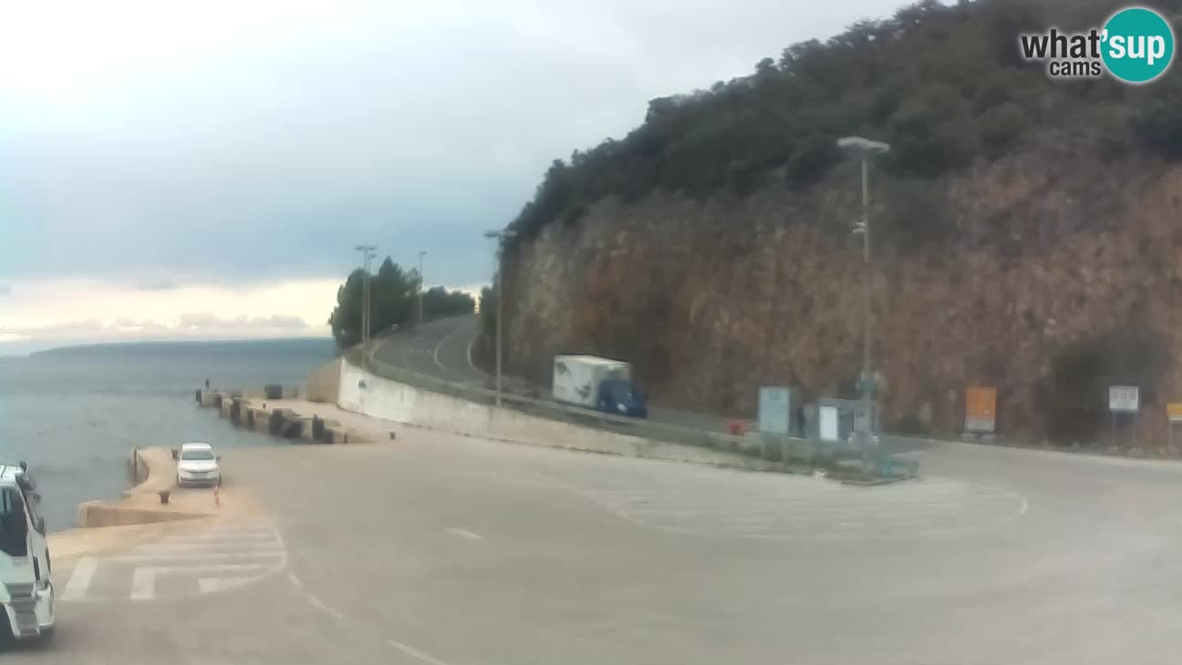 Webcam isola di Cherso – Porto traghetto Merag – Veglia