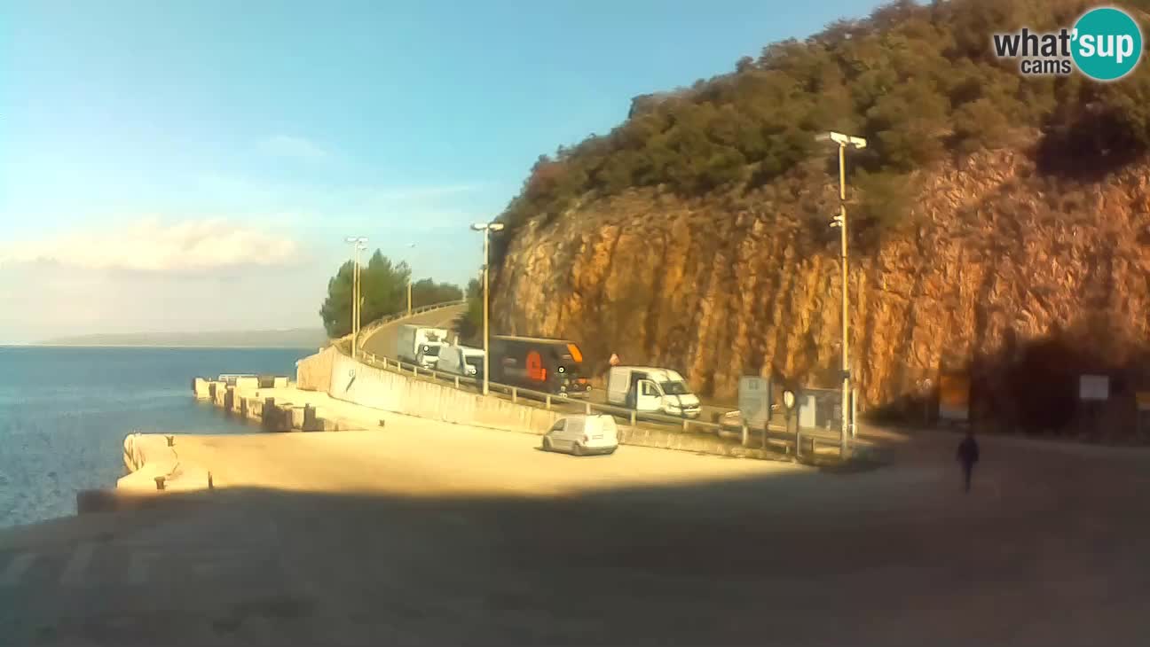 Webcam isola di Cherso – Porto traghetto Merag – Veglia