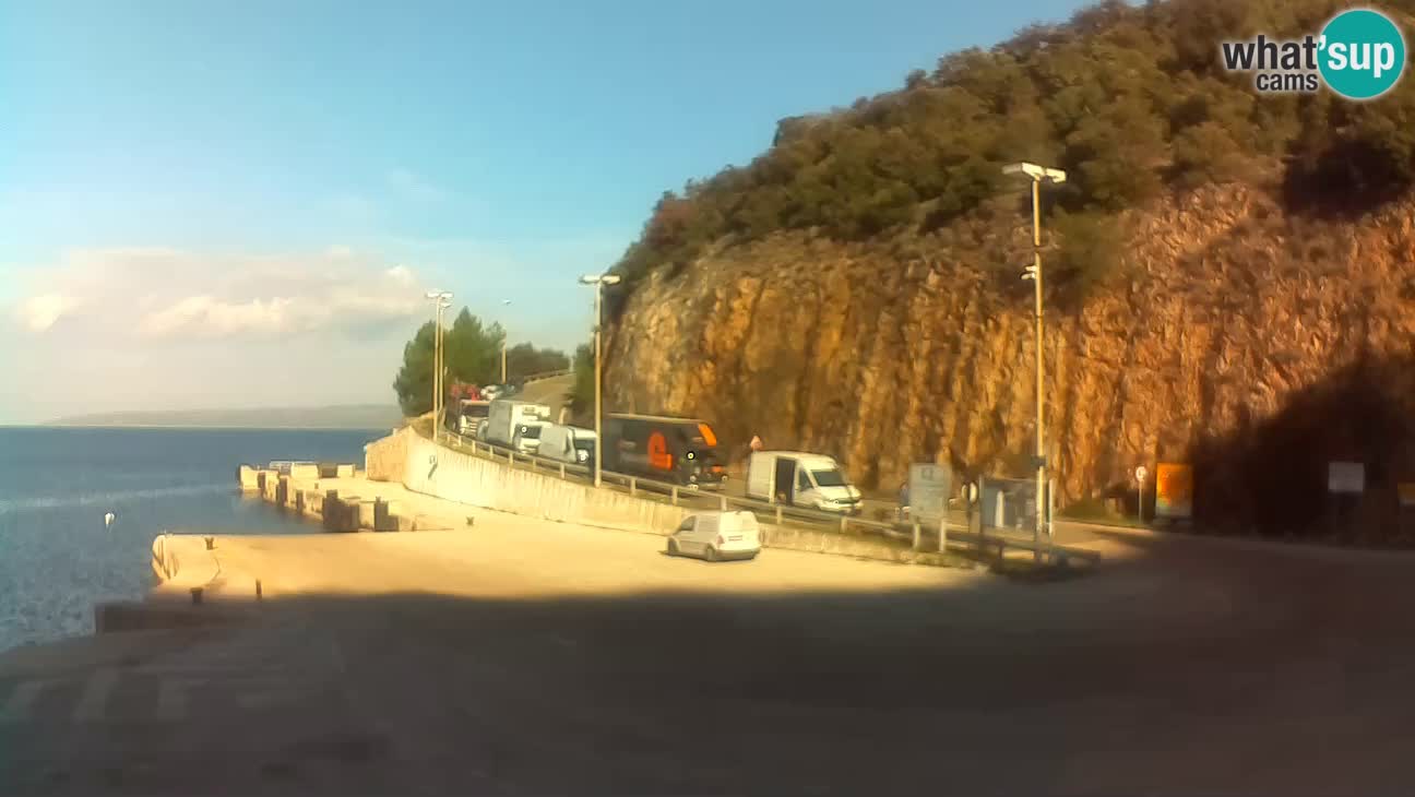 Webcam isola di Cherso – Porto traghetto Merag – Veglia