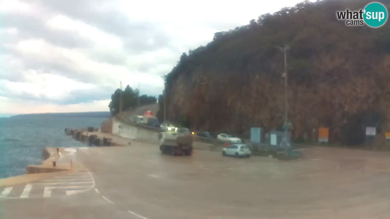 Île de Cres Webcam – port de ferry Merag – Krk