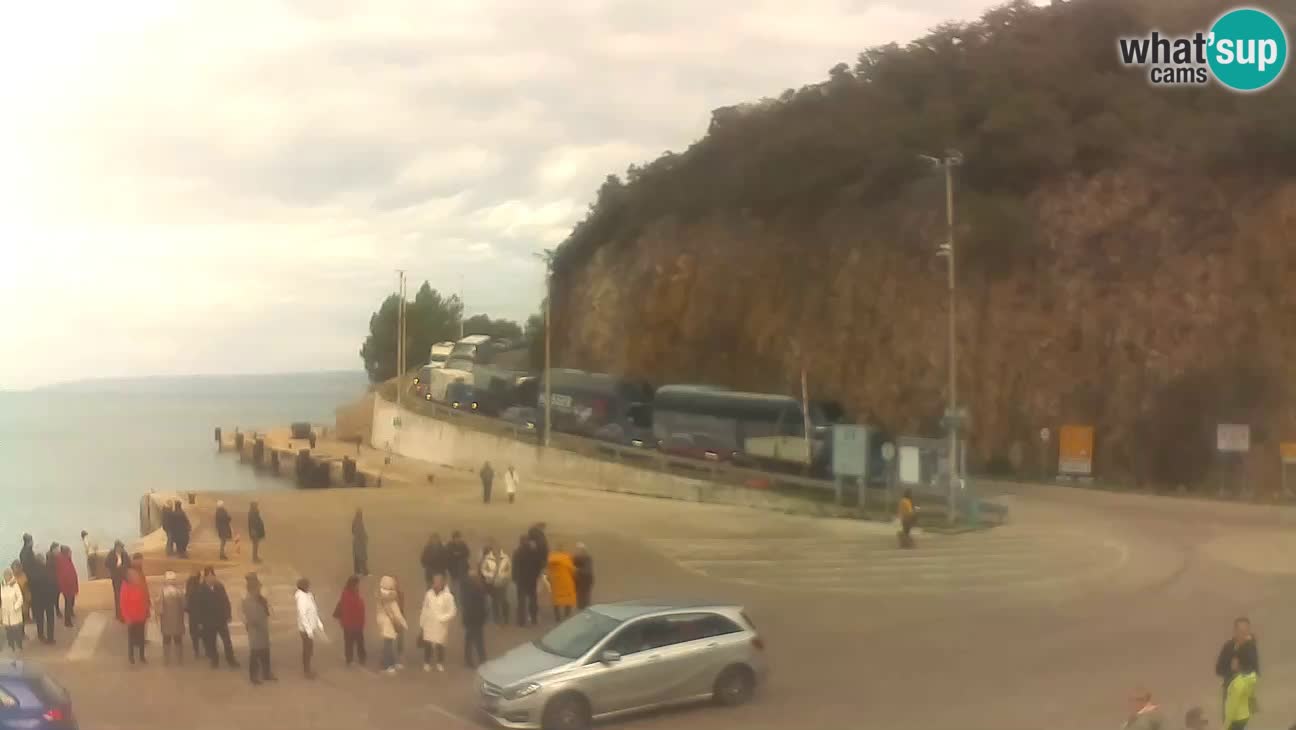 Île de Cres Webcam – port de ferry Merag – Krk