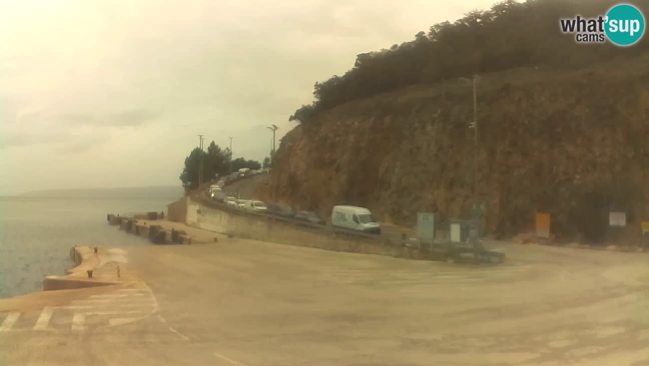 Île de Cres Webcam – port de ferry Merag – Krk