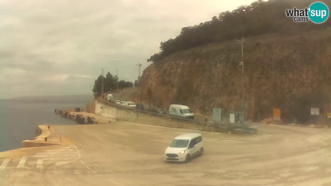 Île de Cres Webcam – port de ferry Merag – Krk