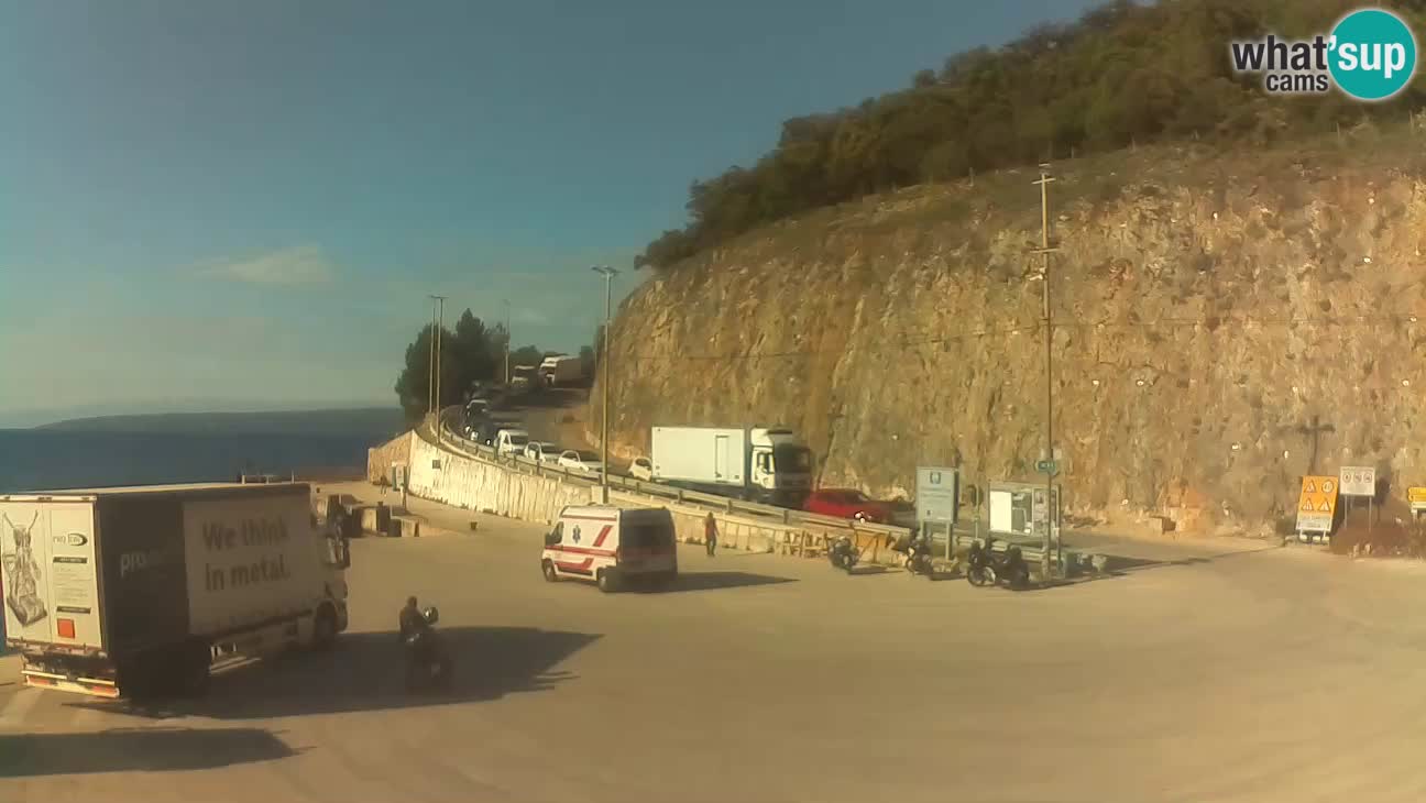 Webcam Cres – Ferry port Merag – Krk on Cres island