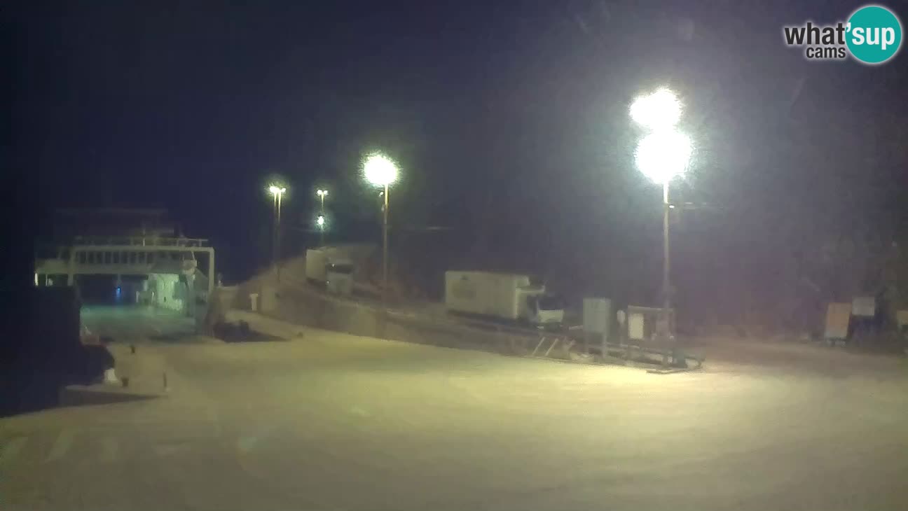 Webcam isola di Cherso – Porto traghetto Merag – Veglia