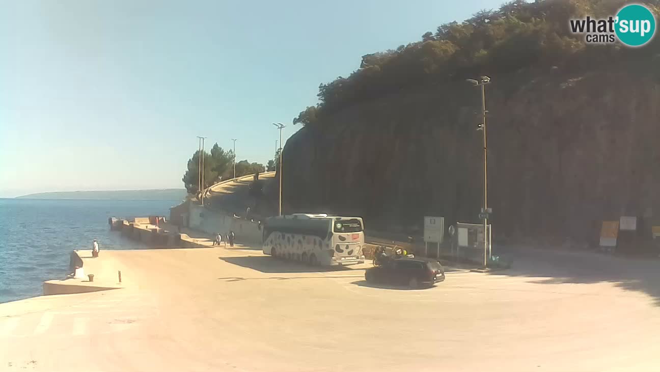 Webcam Cres – Ferry port Merag – Krk on Cres island
