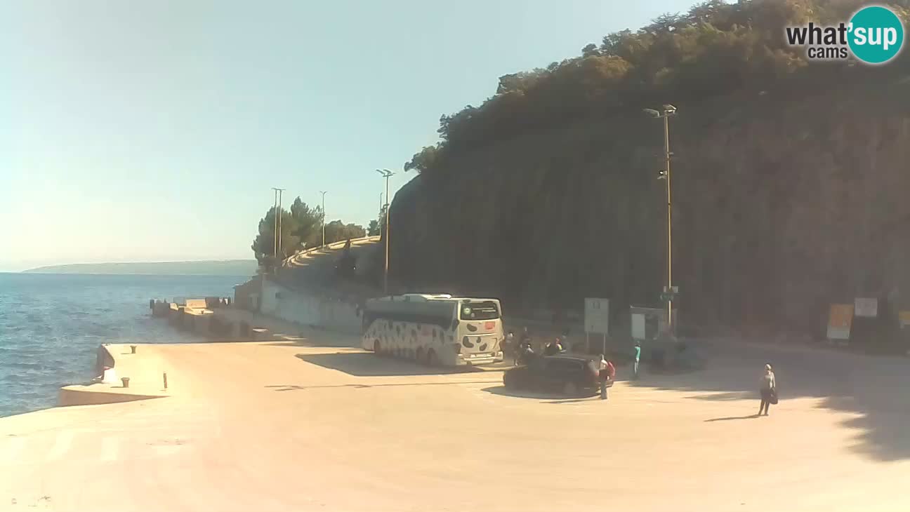 Webcam Cres – Ferry port Merag – Krk on Cres island