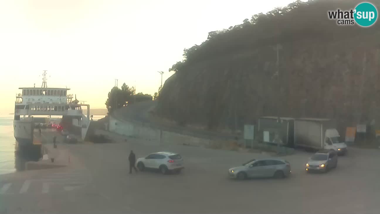 Webcam isola di Cherso – Porto traghetto Merag – Veglia