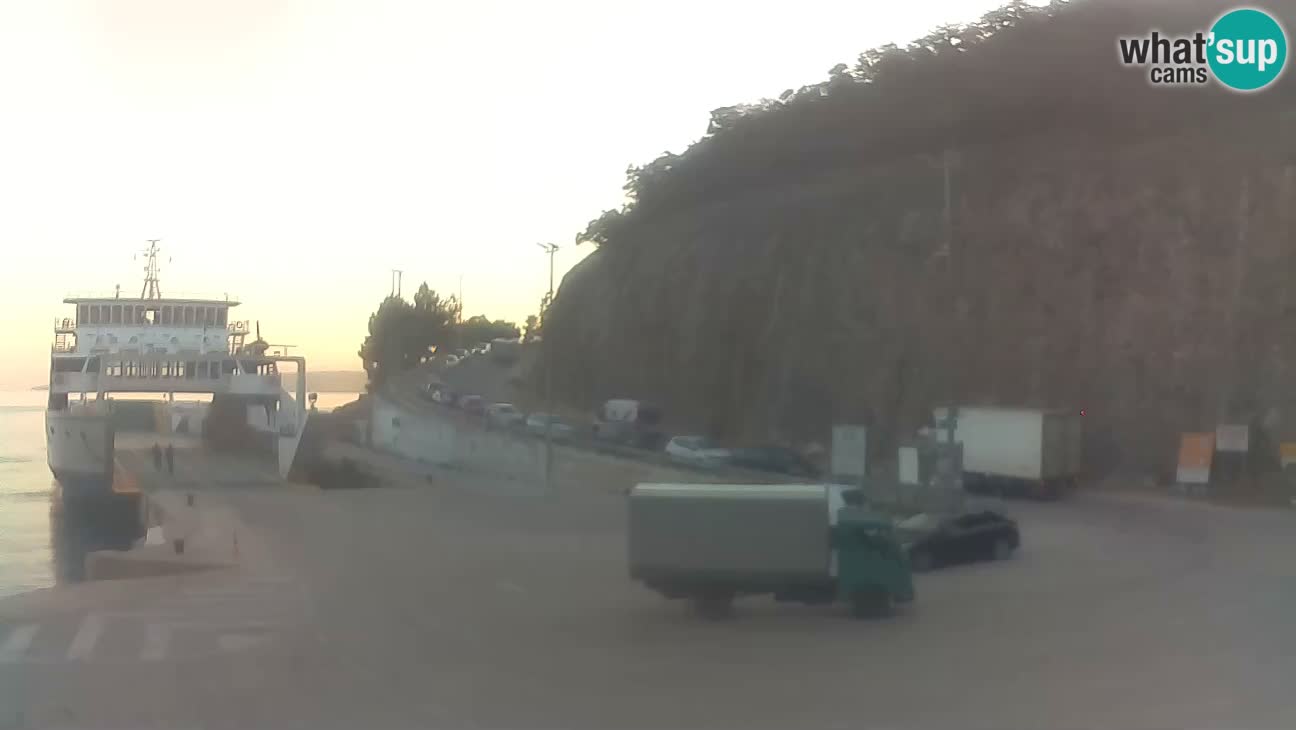 Webcam isola di Cherso – Porto traghetto Merag – Veglia