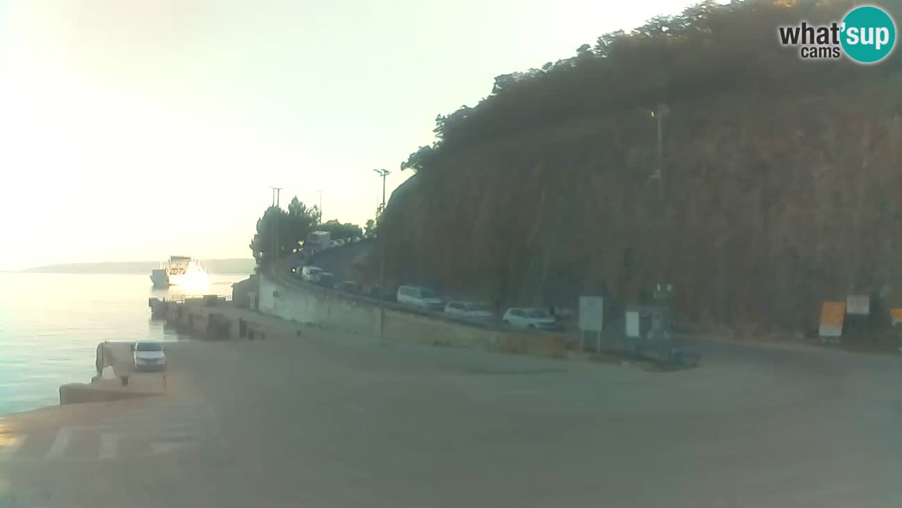 Webcam Cres – Ferry port Merag – Krk on Cres island
