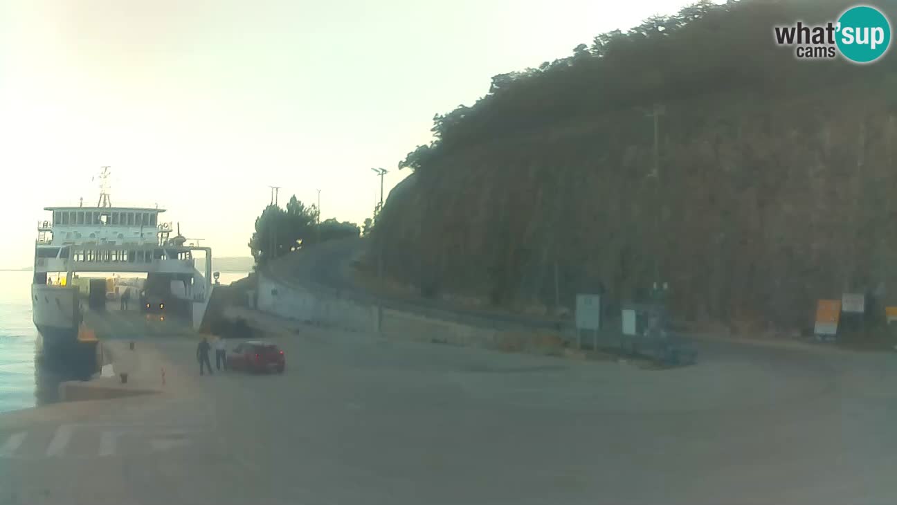 Île de Cres Webcam – port de ferry Merag – Krk