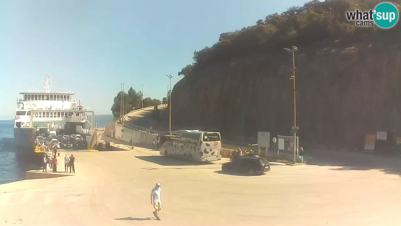 Webcam isola di Cherso – Porto traghetto Merag – Veglia