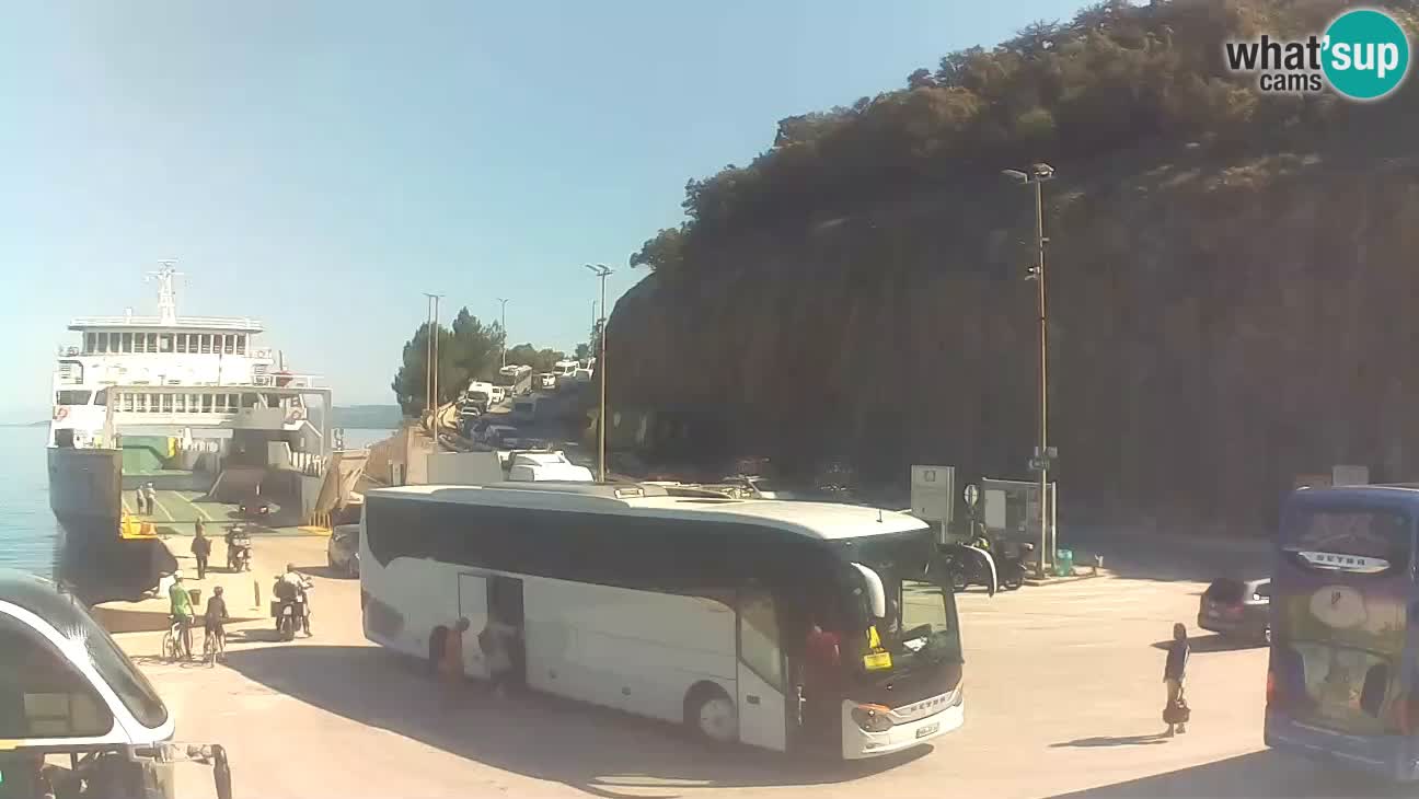 Webkam otok Cres – Trajektna luka  Merag – Krk