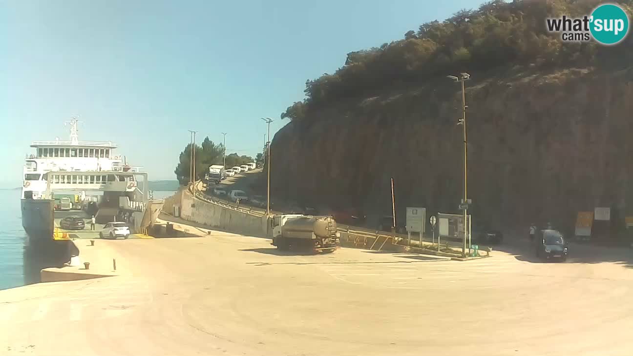 Webcam isola di Cherso – Porto traghetto Merag – Veglia