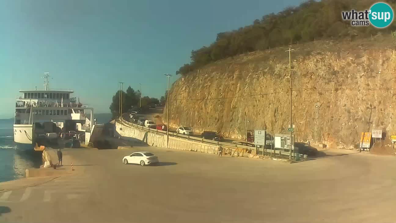 Webcam isola di Cherso – Porto traghetto Merag – Veglia